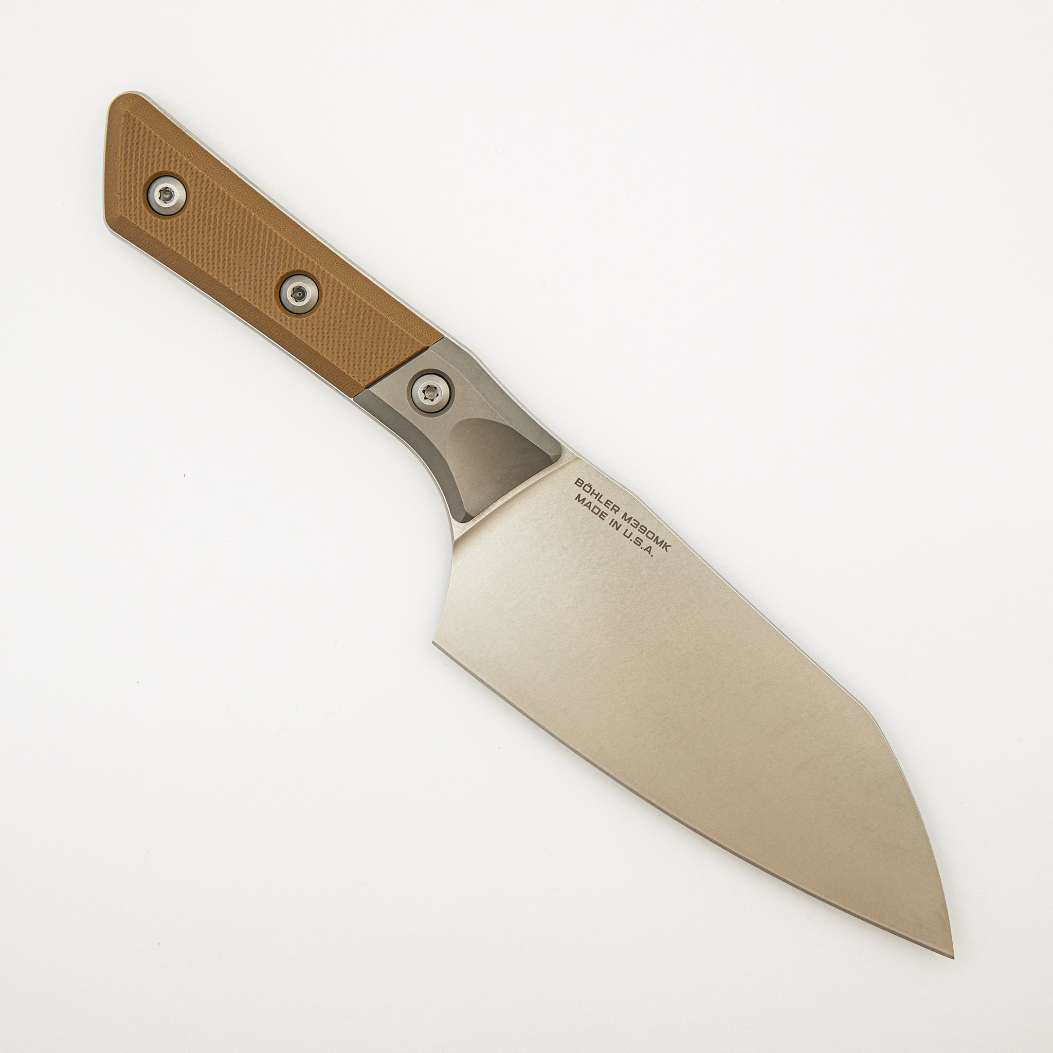 Santoku 6" - G10 Coyote Tan - Bead Blast Bolster - Stonewash Standard - 3200B-10 CE