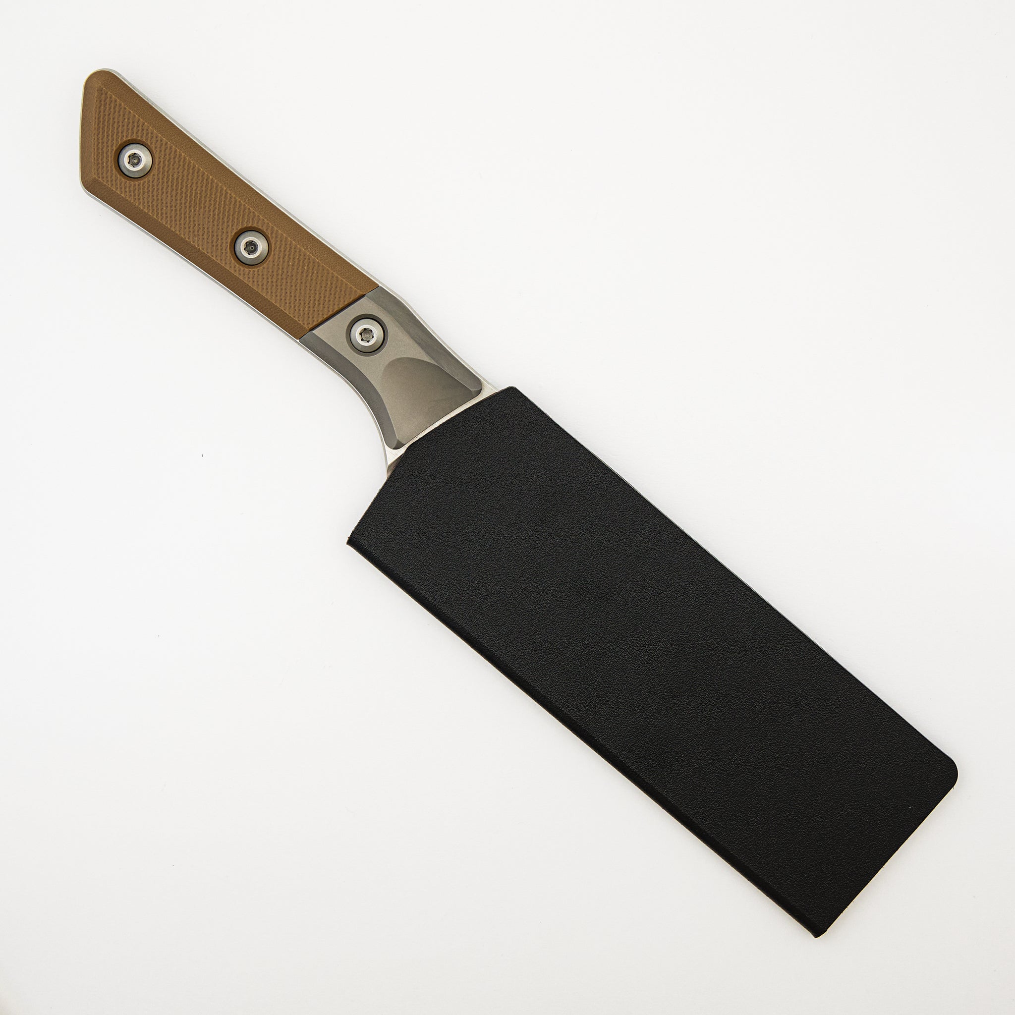 Santoku 6" - G10 Coyote Tan - Bead Blast Bolster - Stonewash Standard - 3200B-10 CE