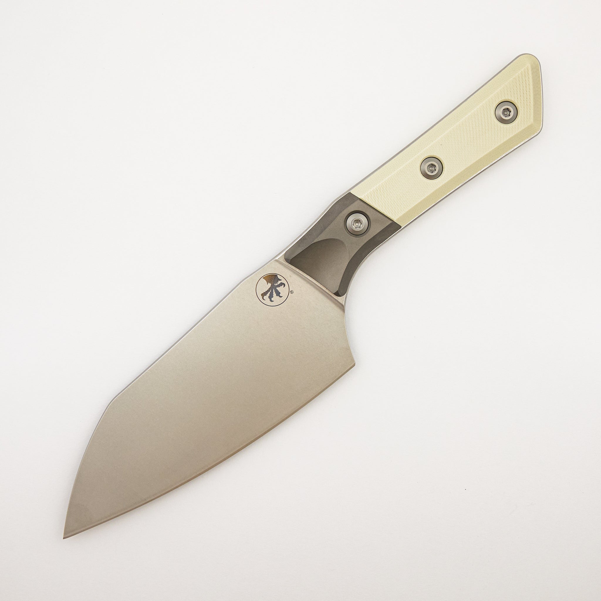 Santoku 6" - G10 Ivory - Bead Blast Bolster - Stonewash Standard - 3200B-10 IV