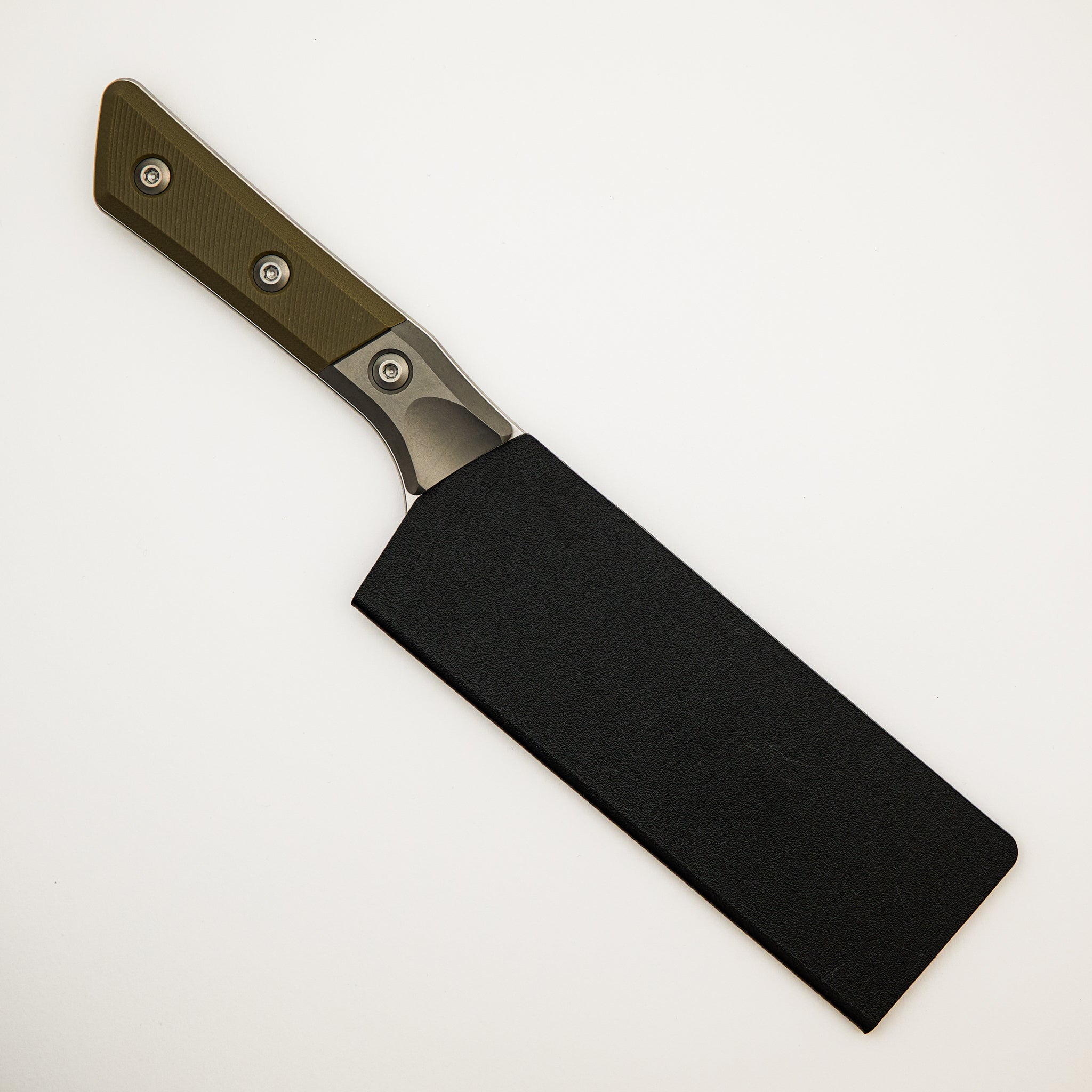 Santoku 6" - G10 OD Green - Bead Blast Bolster - Stonewash Standard - 3200B-10 OD