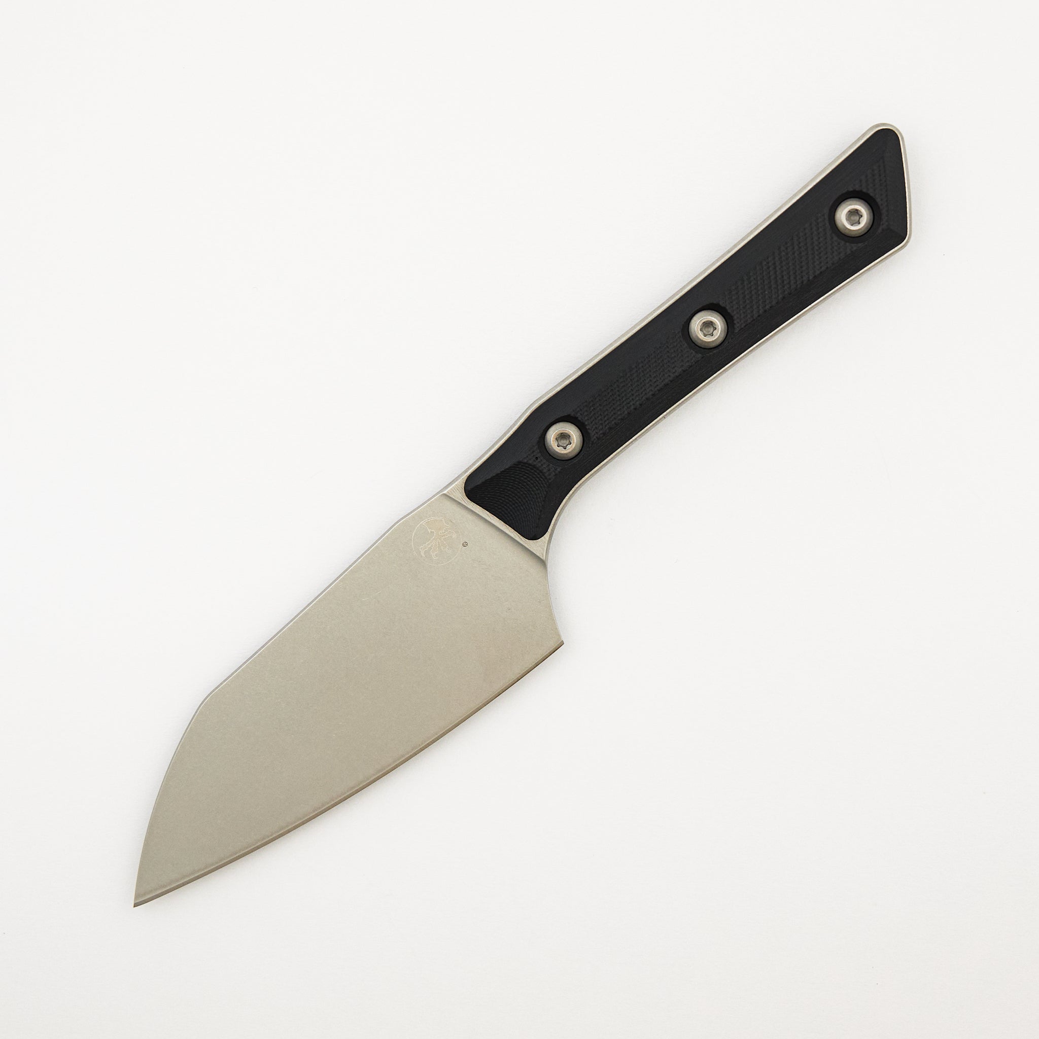 Santoku 4" - G-10 Black - Stonewash Standard - 3300-10 BK