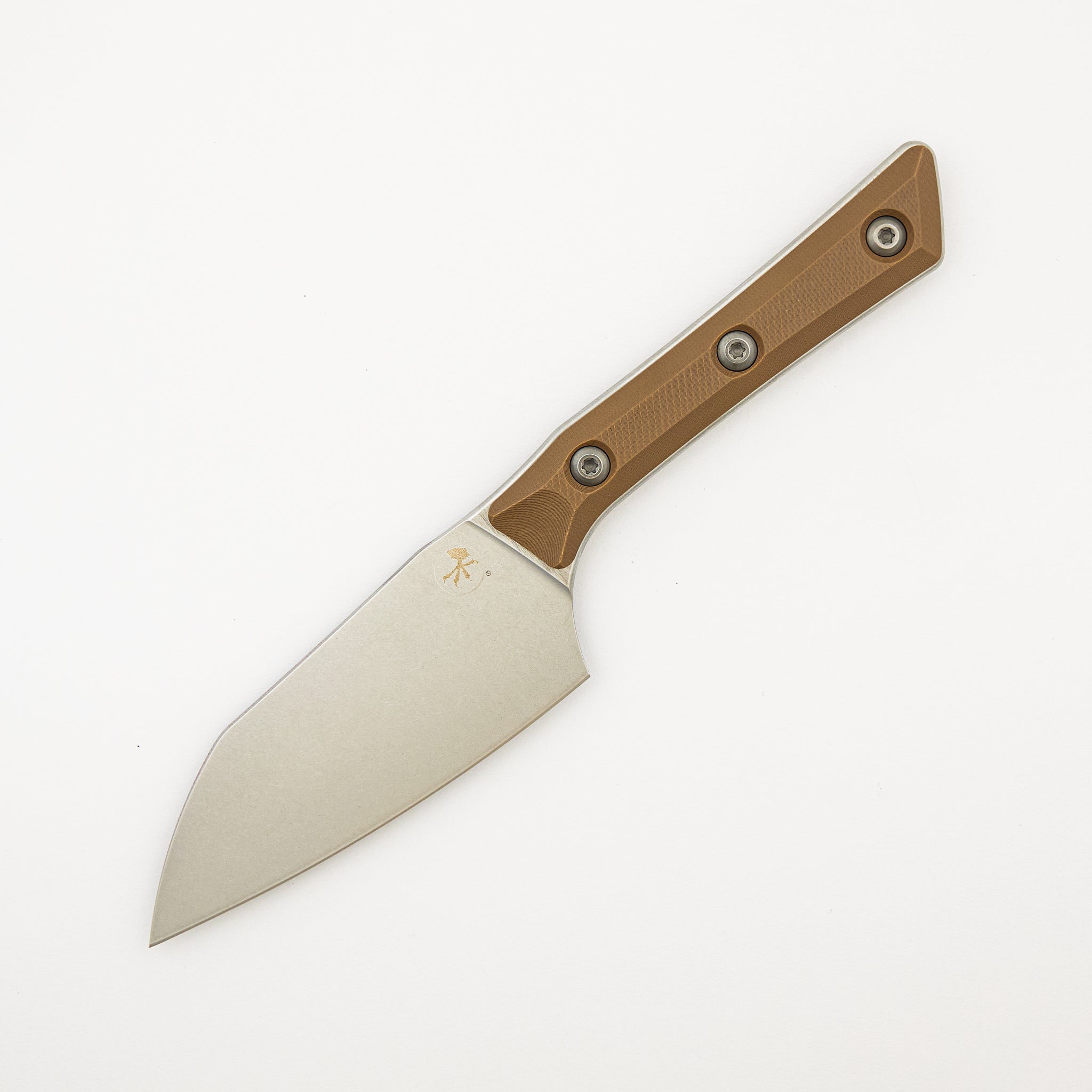 Santoku 4" - G-10 Coyote Tan - Stonewash Standard - 3300-10 CE