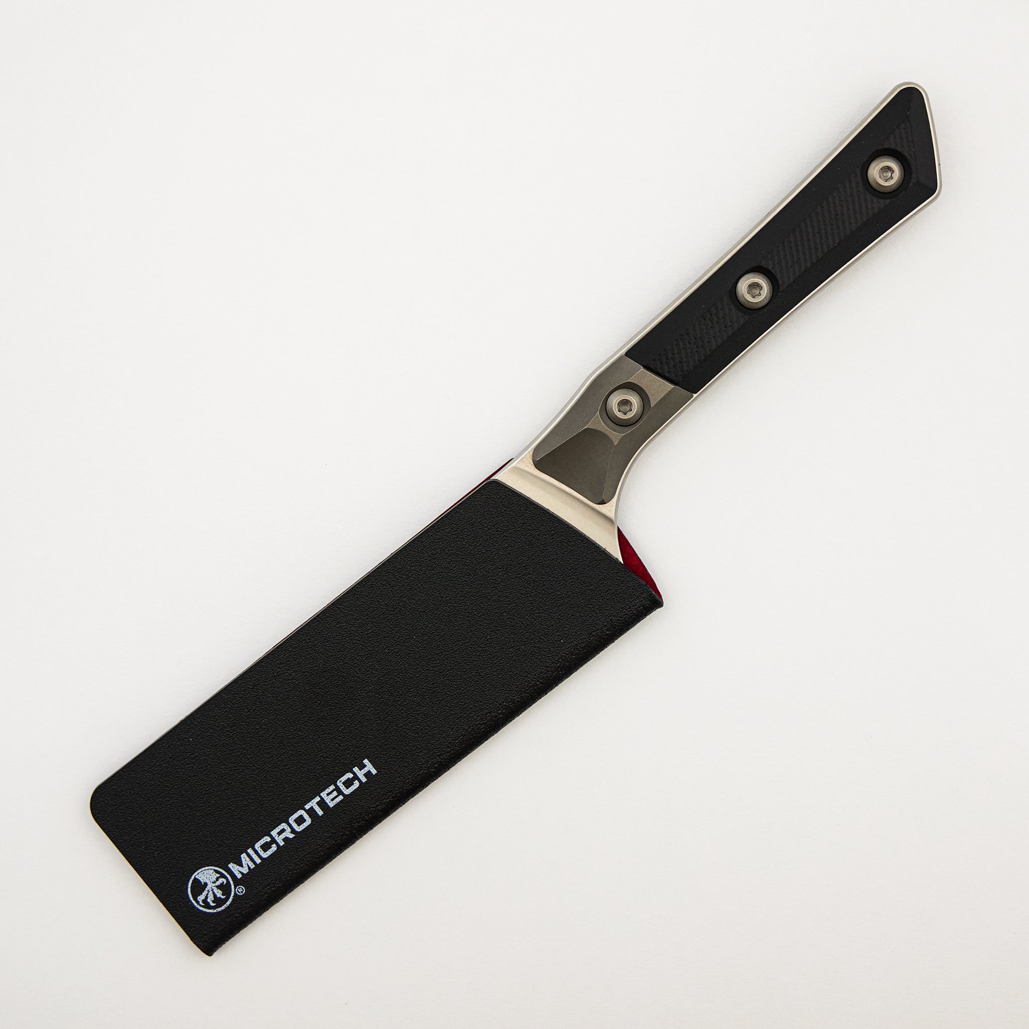 Santoku 4" - G-10 Black - Bead Blast Bolster - Stonewash Standard - 3300B-10 BK