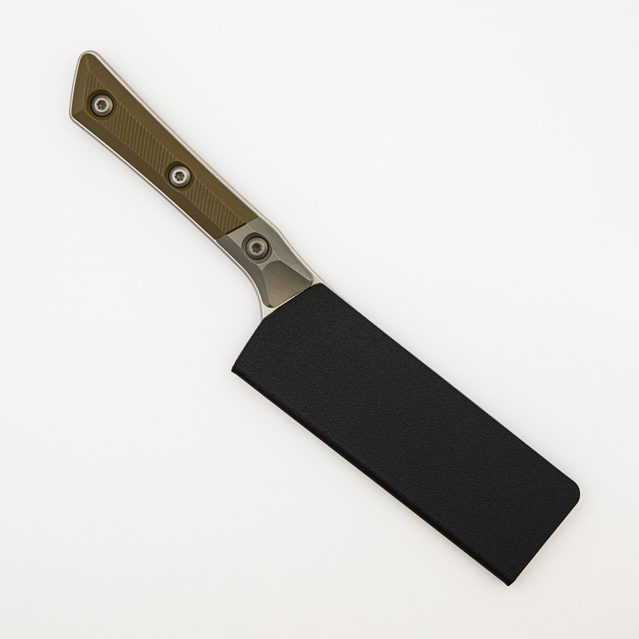 Santoku 4" - G-10 OD Green - Bead Blast Bolster - Stonewash Standard - 3300B-10 OD