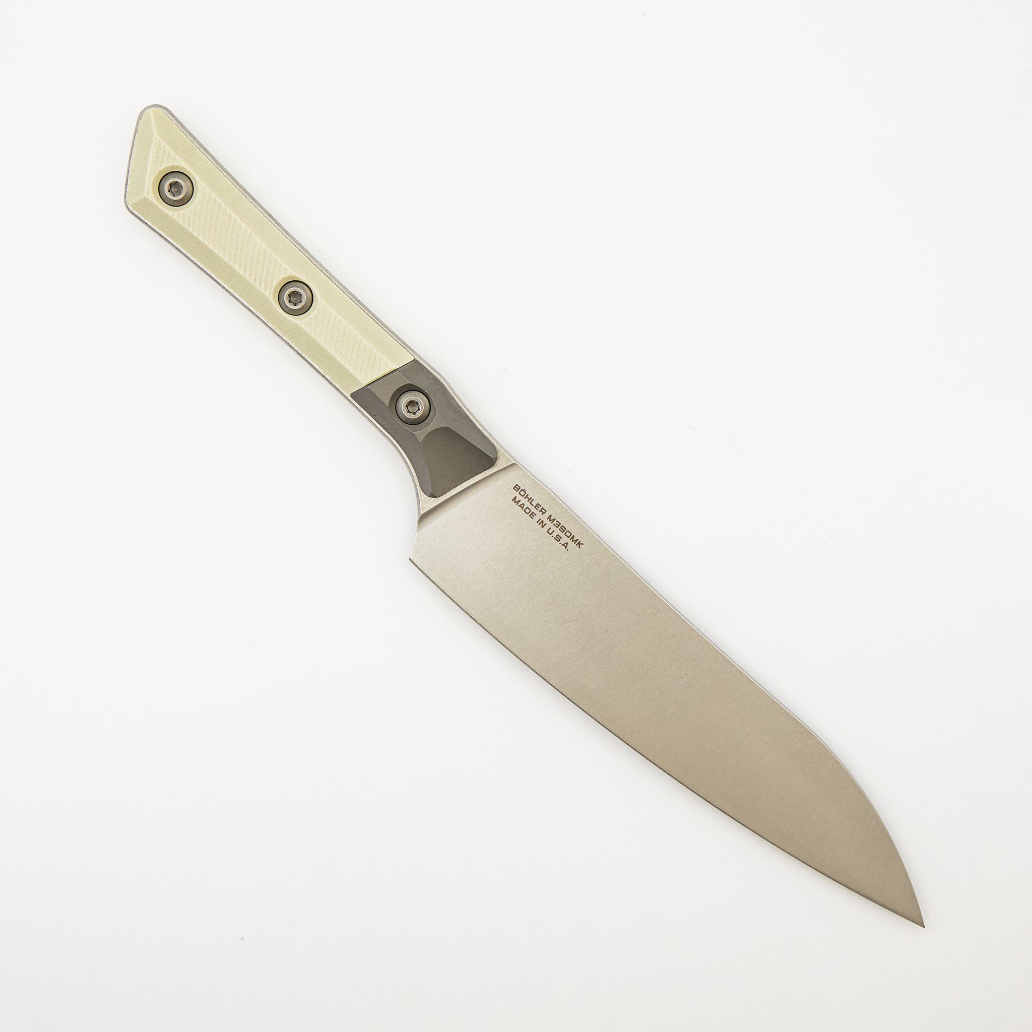 Utility - G10 Ivory - Bead Blast Bolster - Stonewash Standard - 3400B-10 IV
