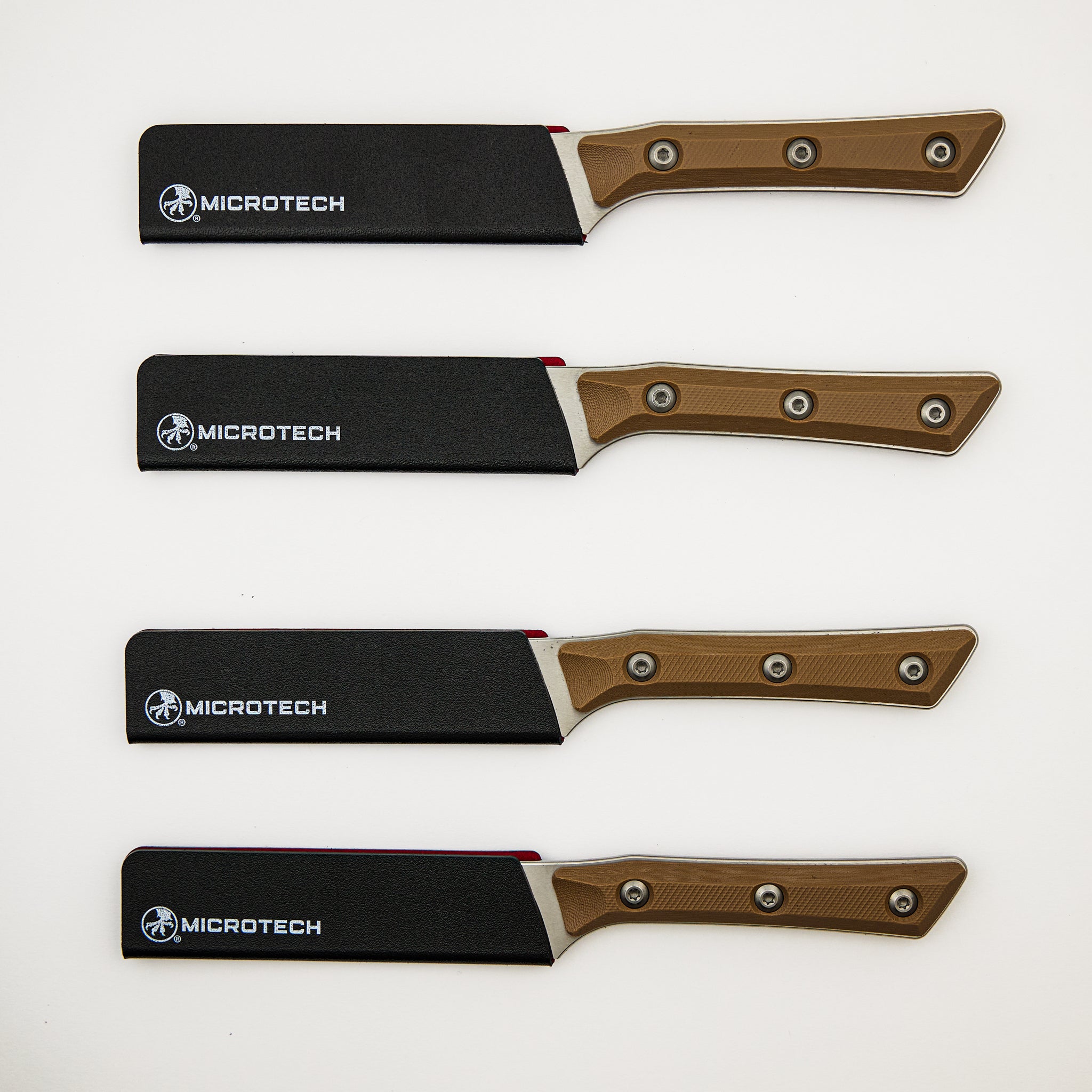 Steak Knife Set - G-10 Coyote Tan - Stonewash Standard - 3600-10 SETCE