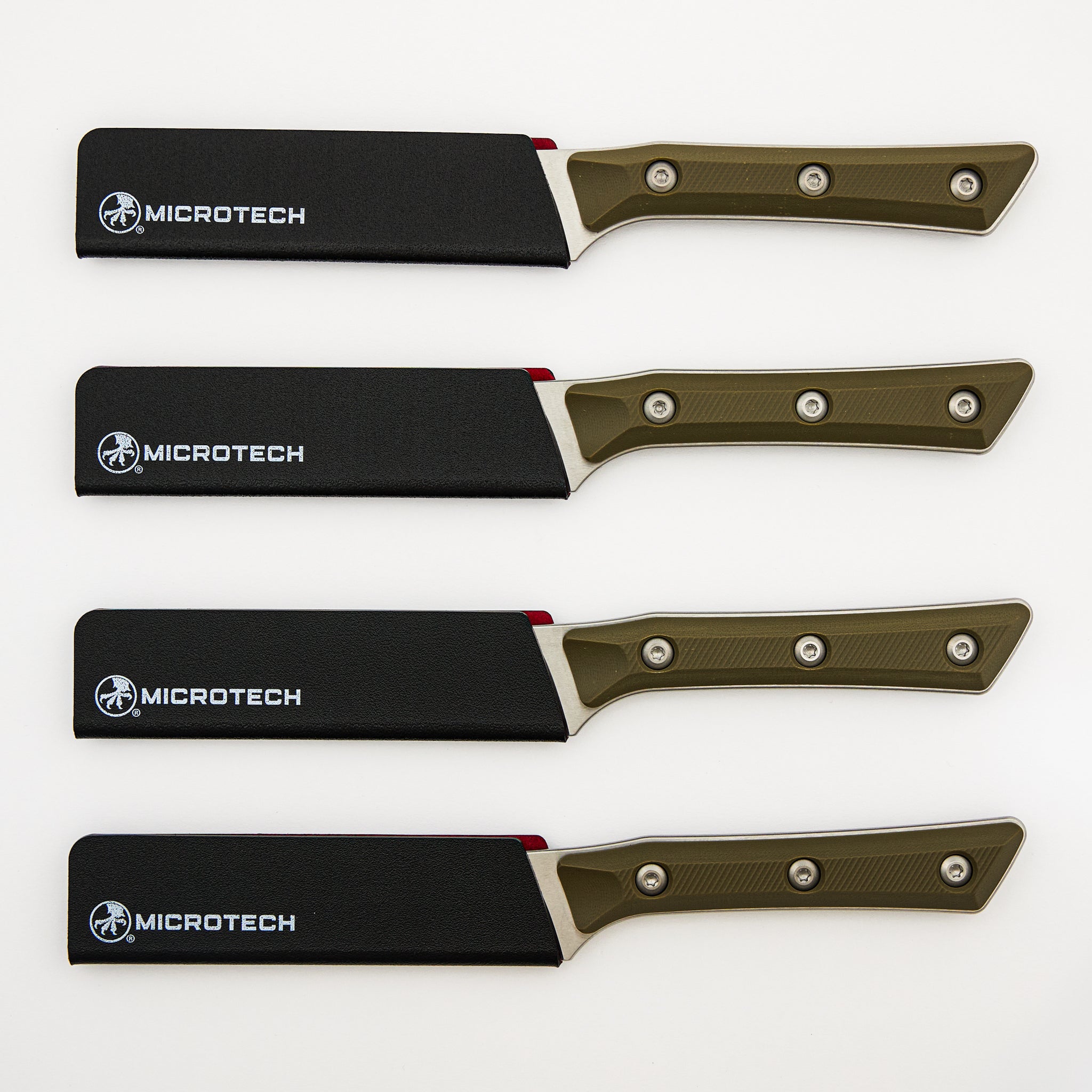 Steak Knife Set - G-10 OD Green - Stonewash Standard - 3600-10 SETOD