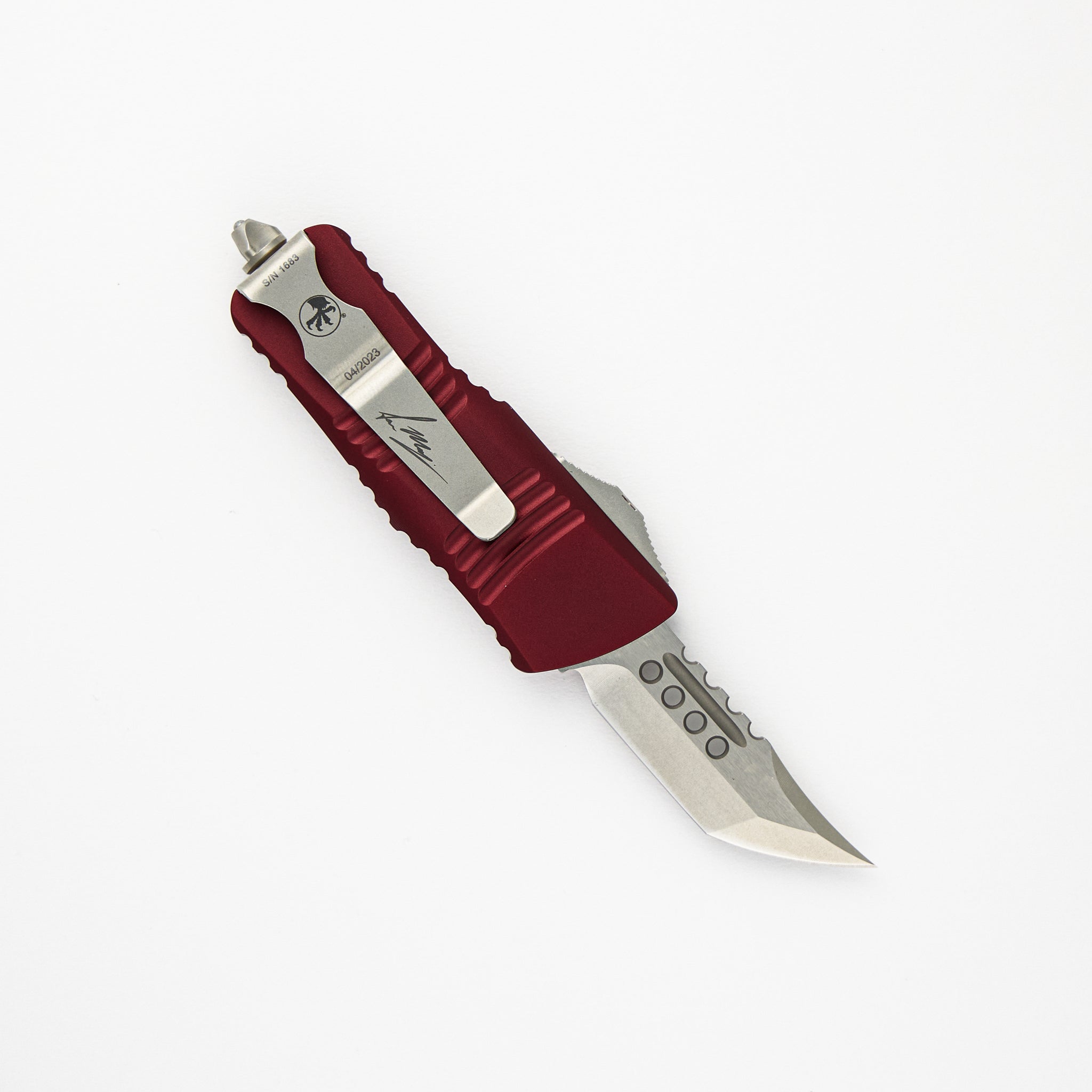 MICROTECH TROODON MINI HELLHOUND SIGNATURE SERIES MERLOT STONEWASH STANDARD 819-10 MRS