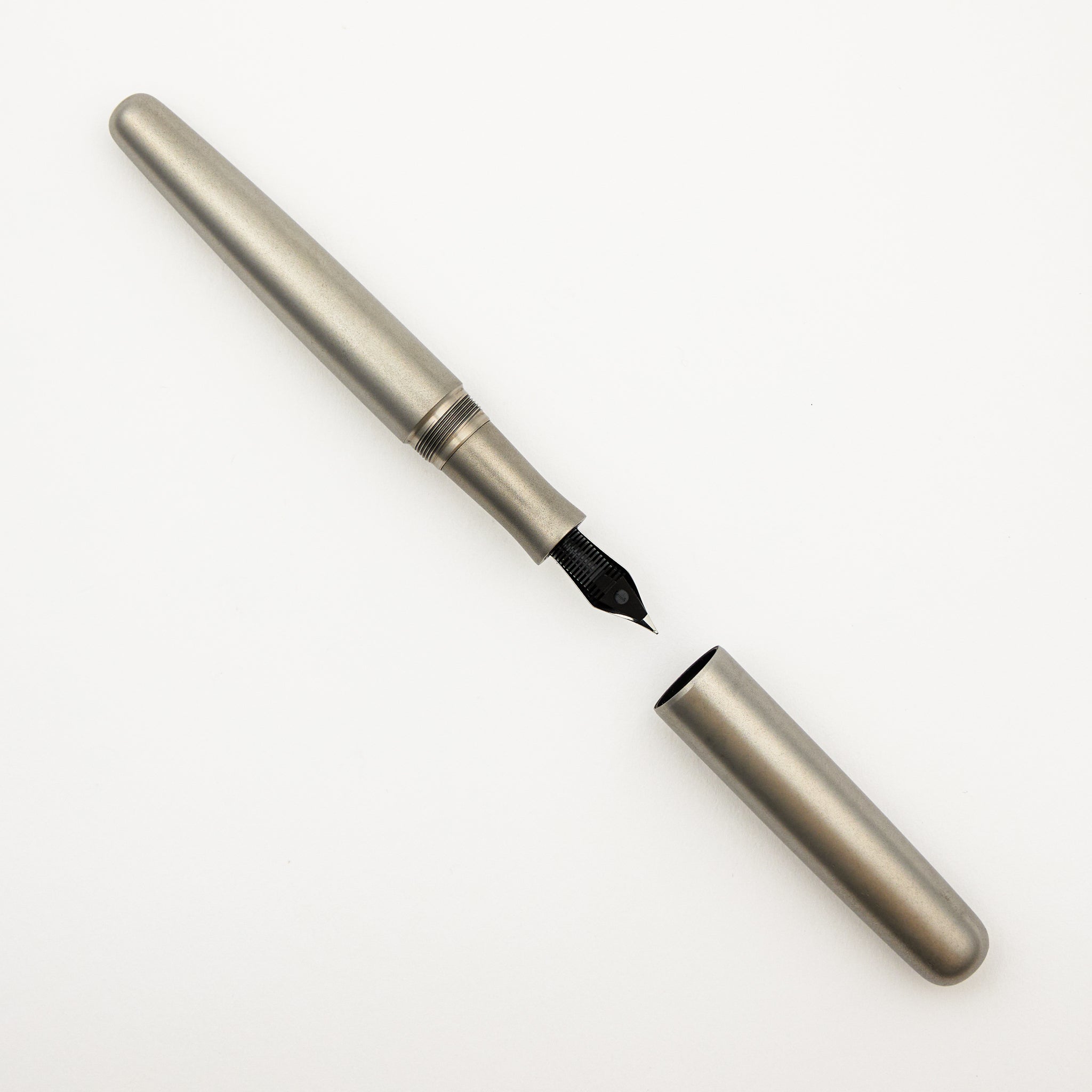 Homage Fountain Pen - Titanium - Bead Blasted