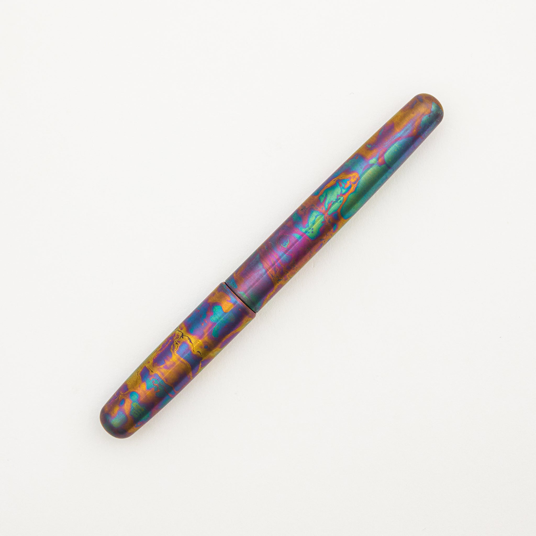 OG2 Fountain Pen - Titanium - Flamed Rainbow