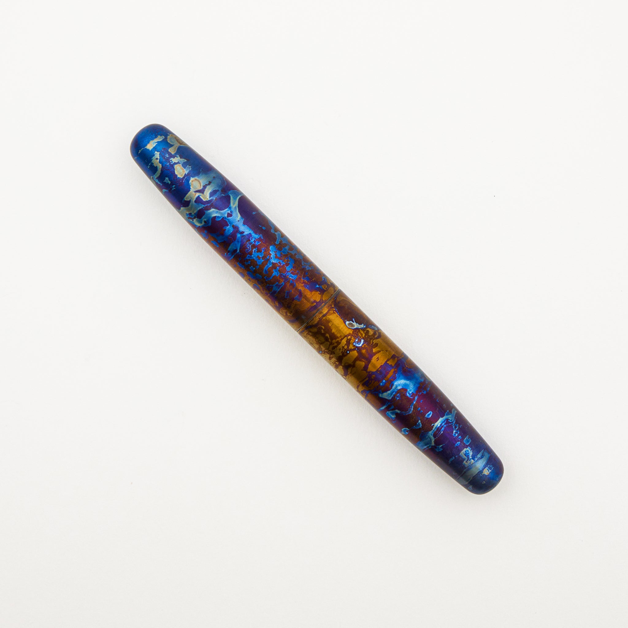 Shonk Fountain Pen - Titanium - Flamed Finish