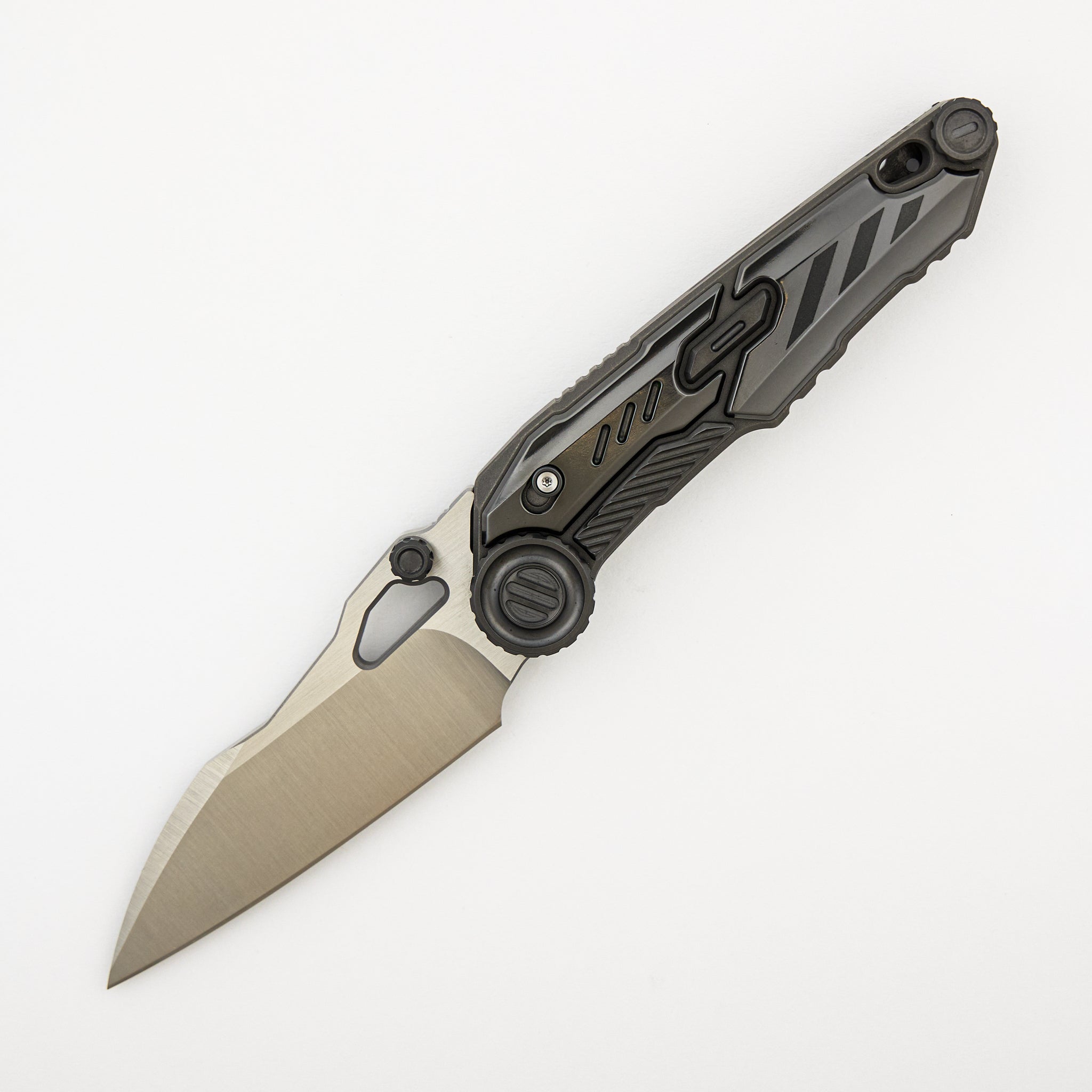 MTSS - Stonewash Titanium/Zirconium Handle - Vanax Blade