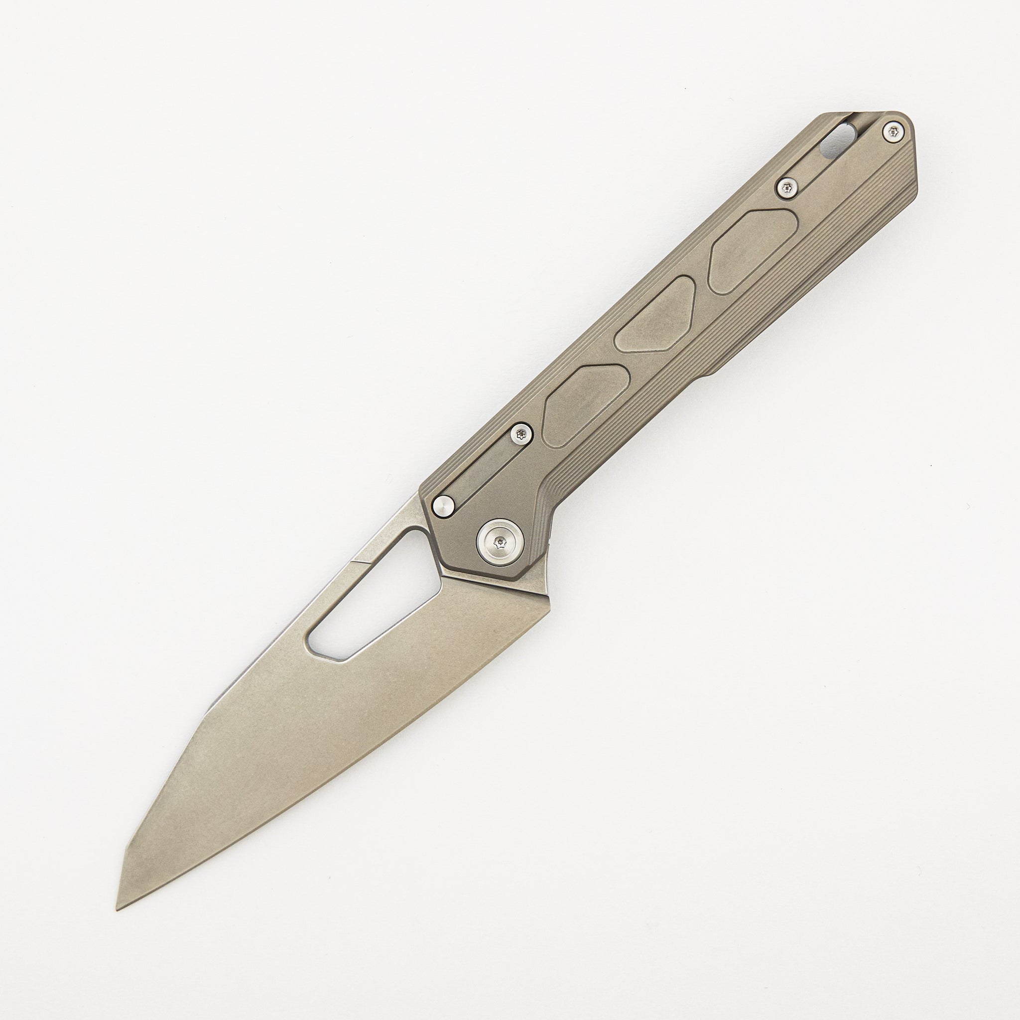 Tacray DT-03 - Stonewash Titanium Handle