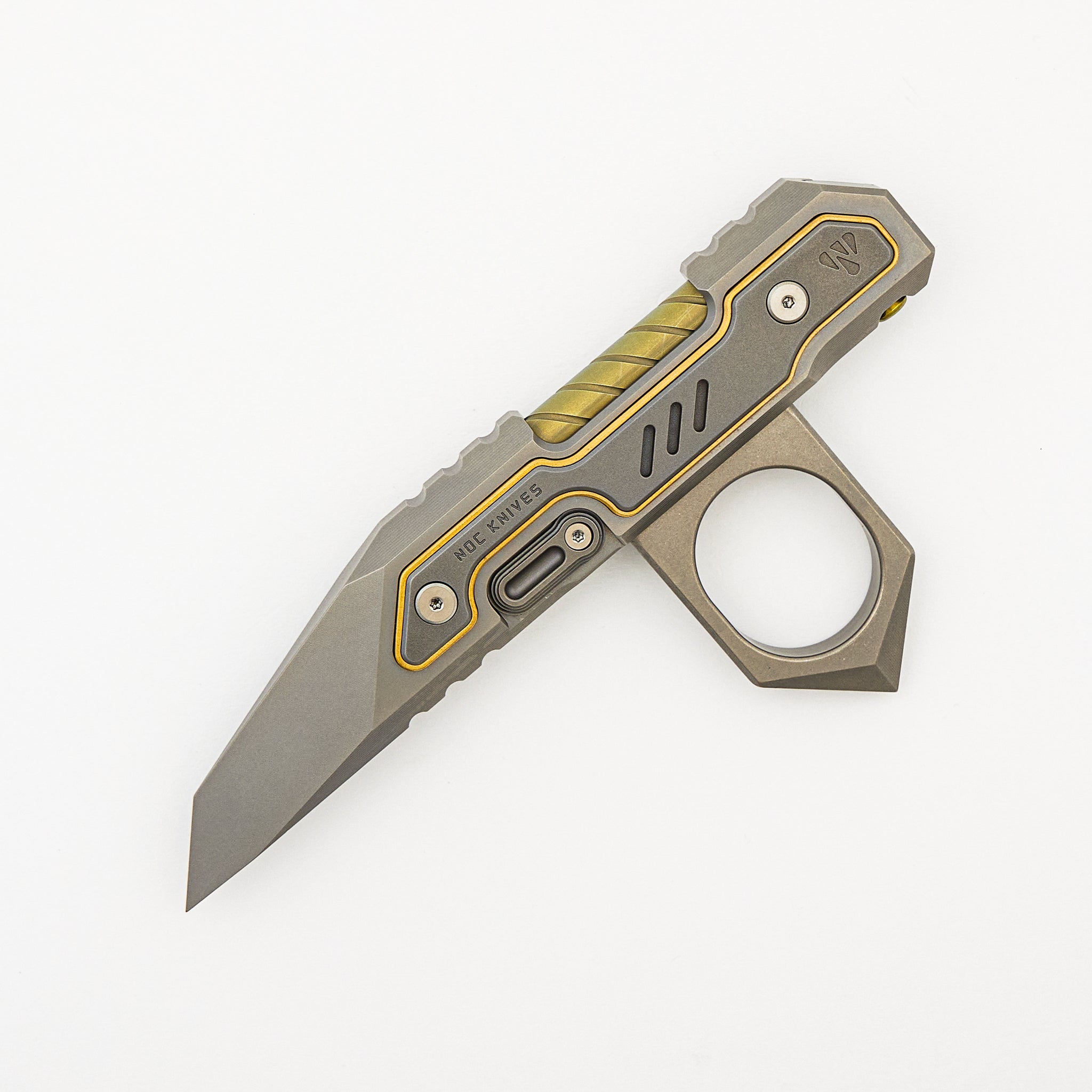 E-002-02 - Stonewash/Bronze Anodized Titanium Handle
