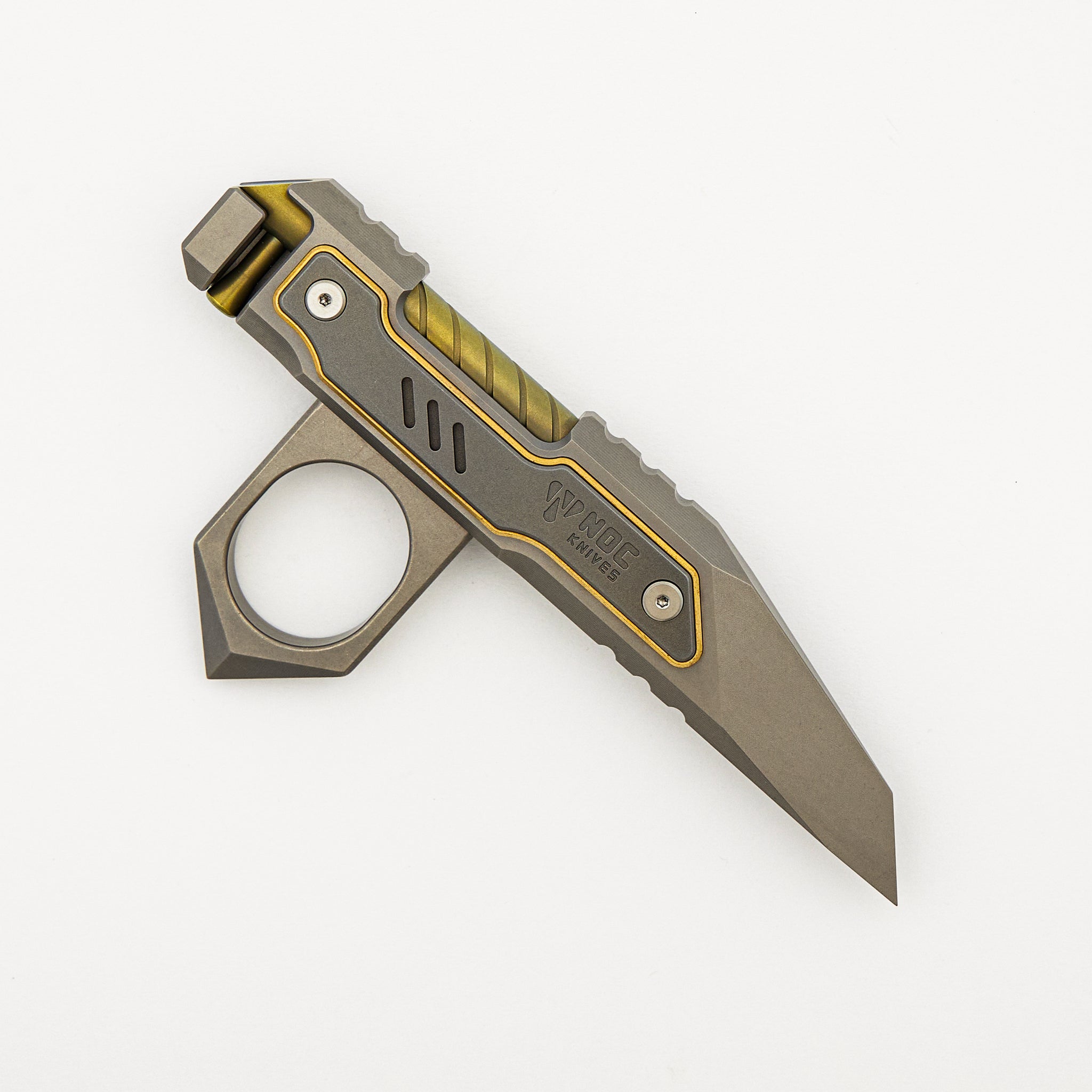 E-002-02 - Stonewash/Bronze Anodized Titanium Handle
