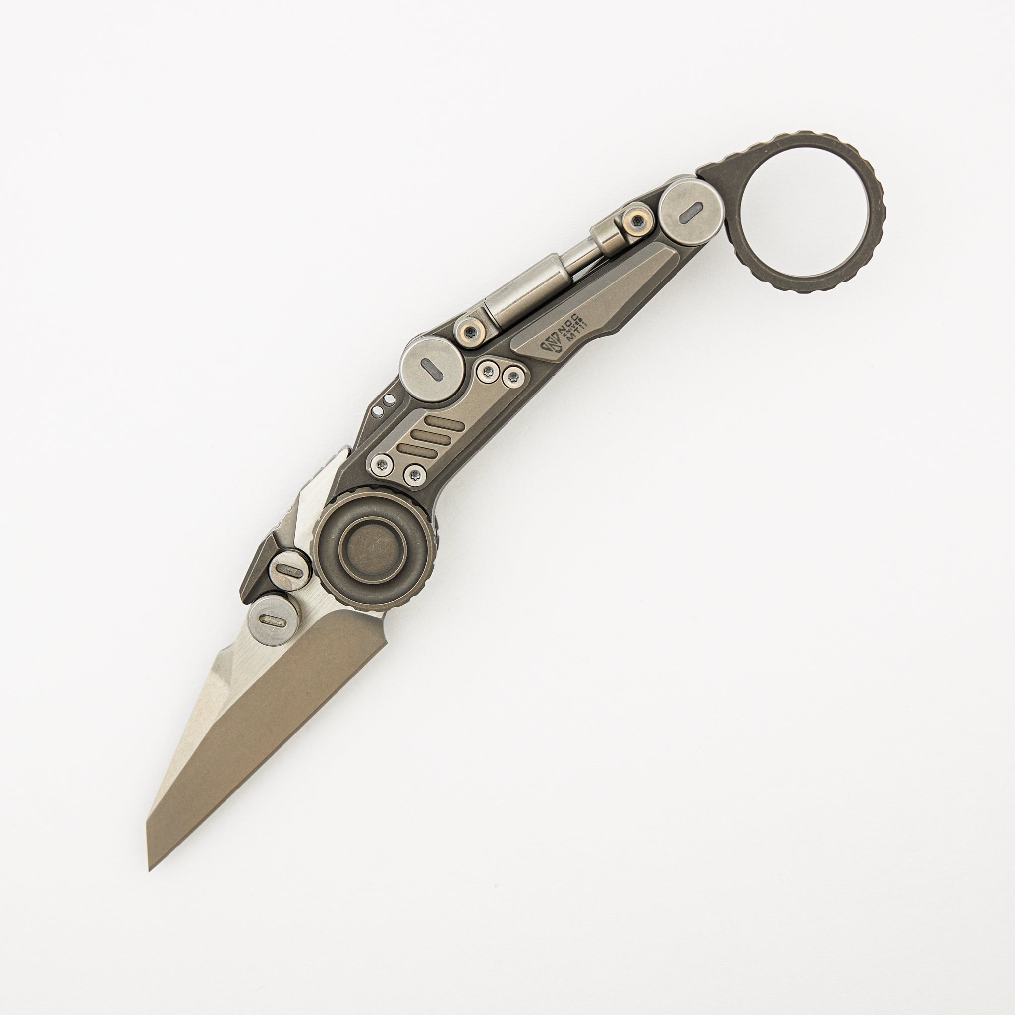 MT-11 Shuukaku - Stonewash Titanium Handle - M390 Blade
