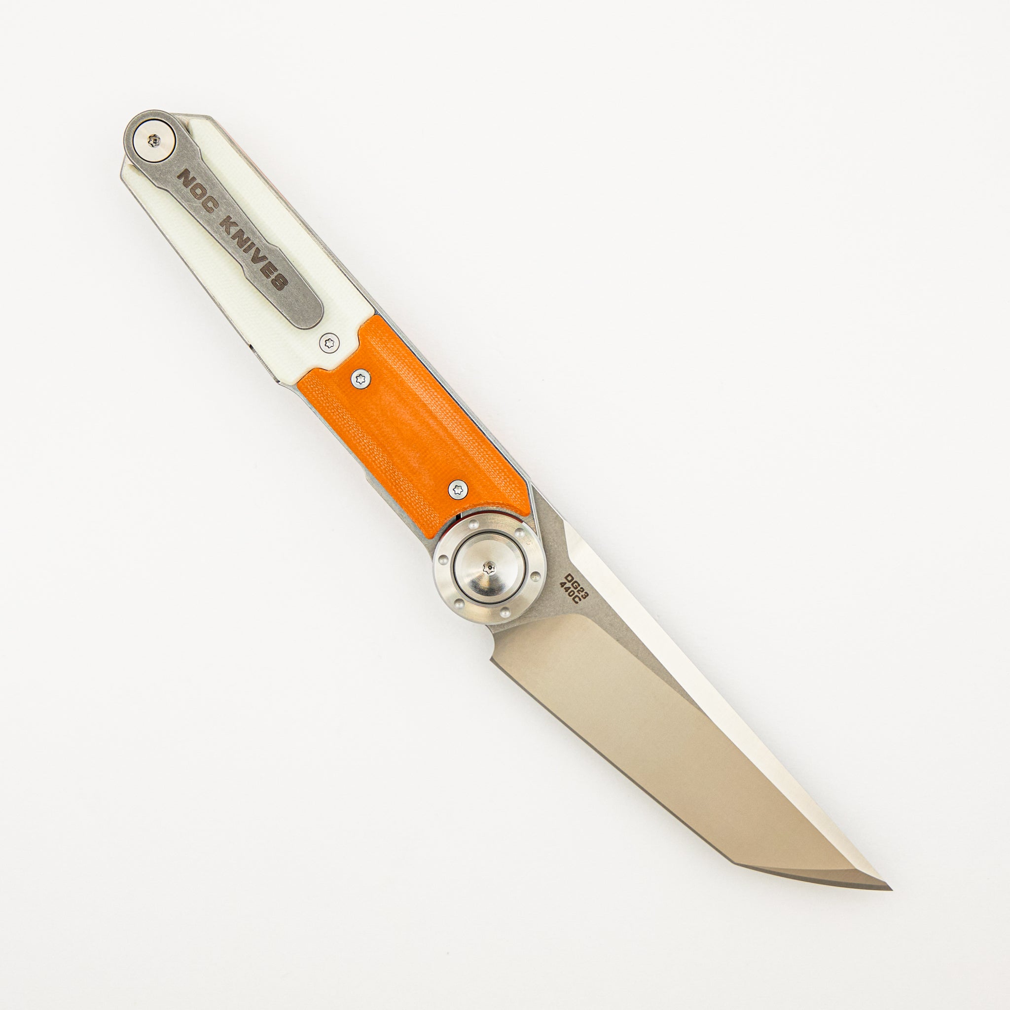 DG-23 - Orange & White G10 Handle