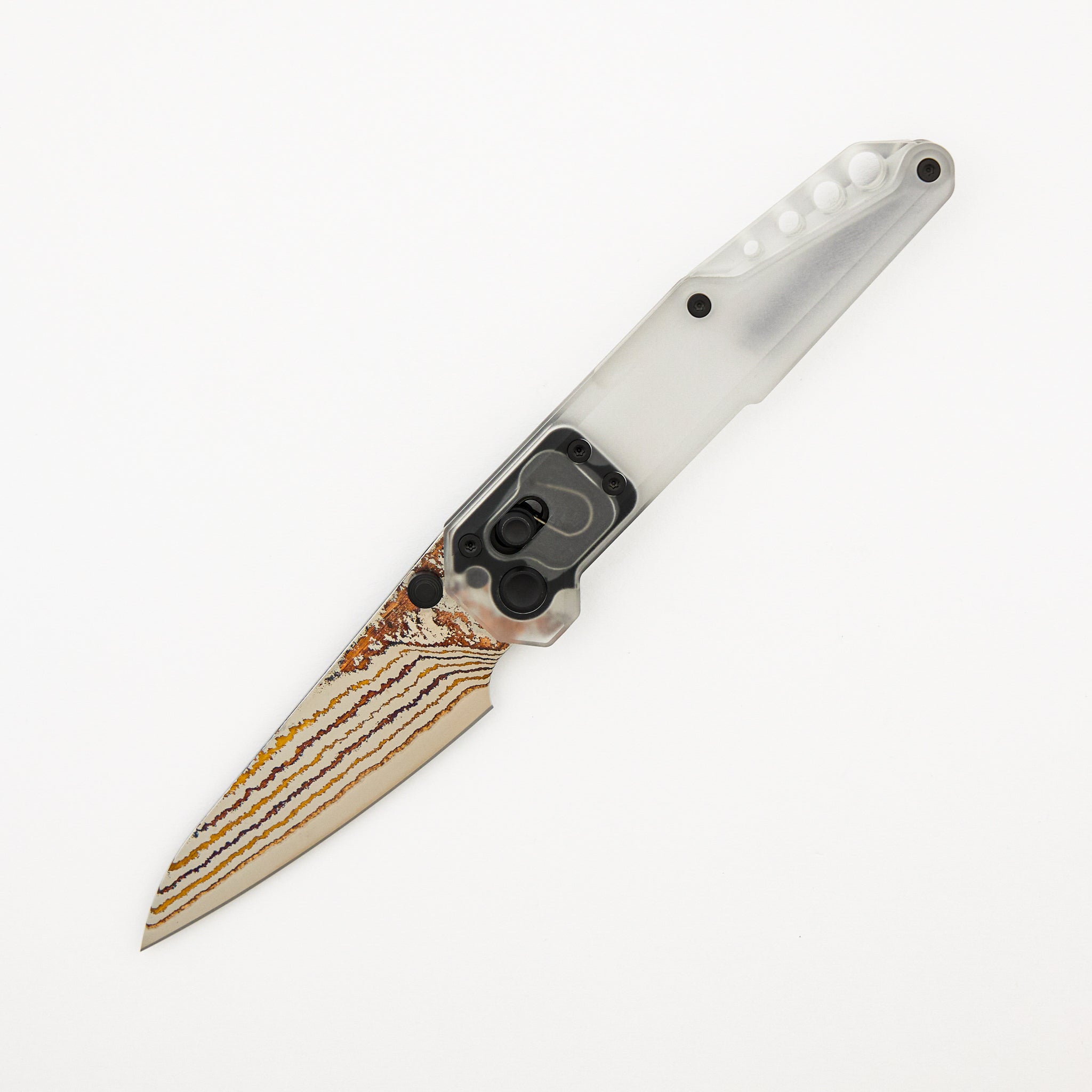 MT-27 Dark Feather 2.0 - PEI Handle - Copper Infused San Mai Blade