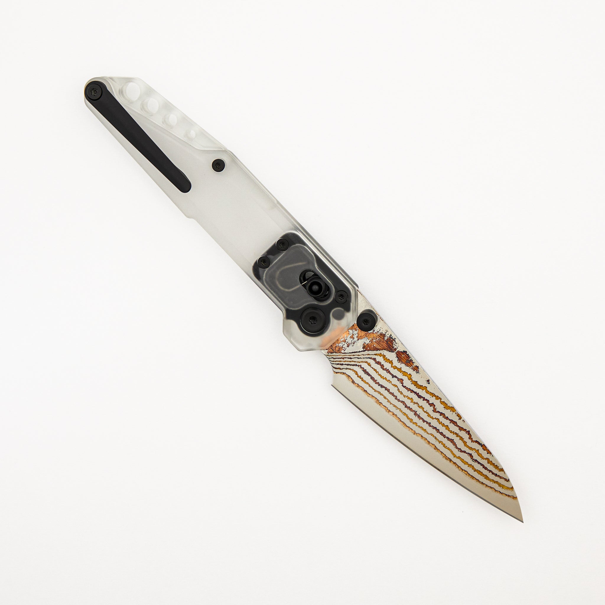 MT-27 Dark Feather 2.0 - PEI Handle - Copper Infused San Mai Blade
