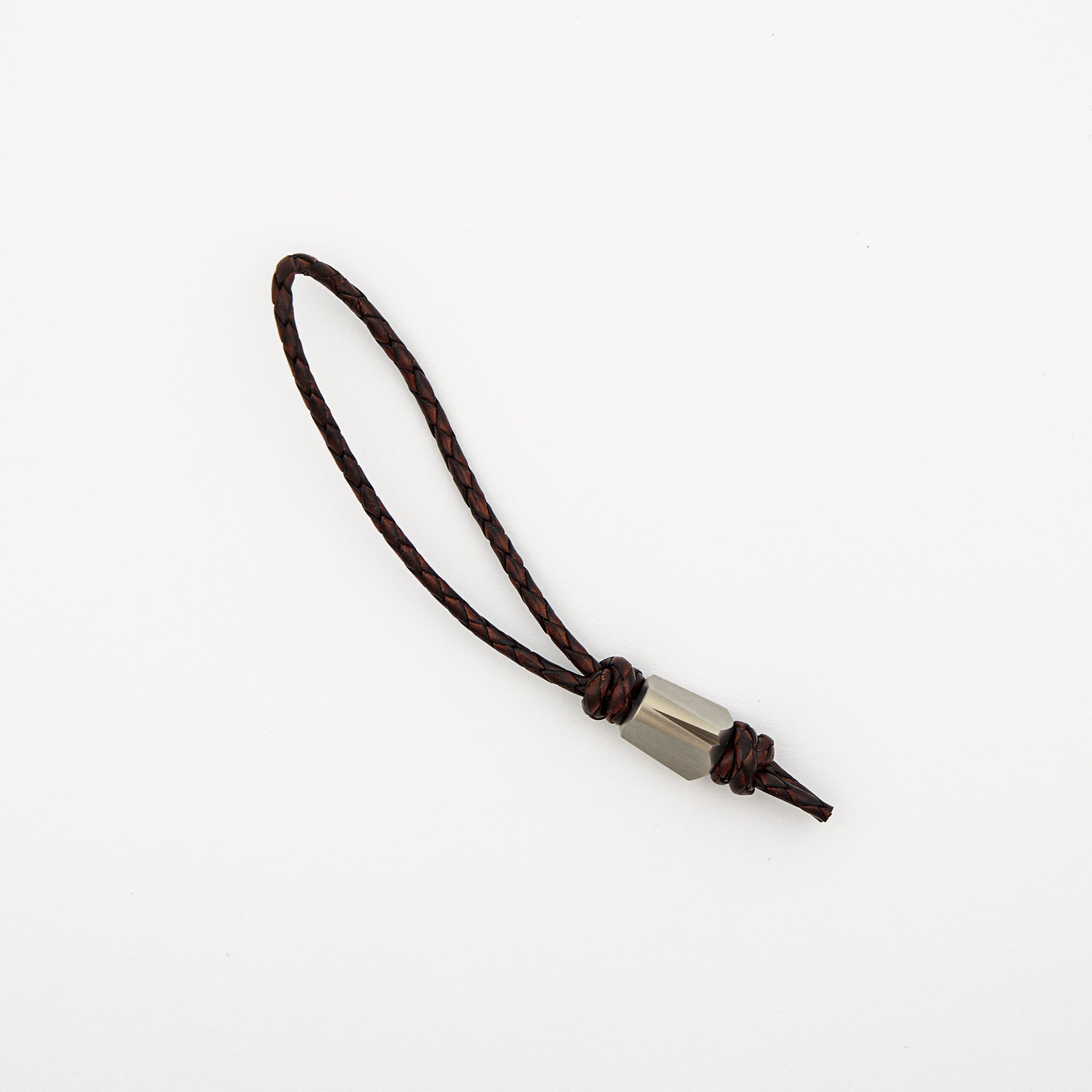 Bead – Titanium - Brown Leather