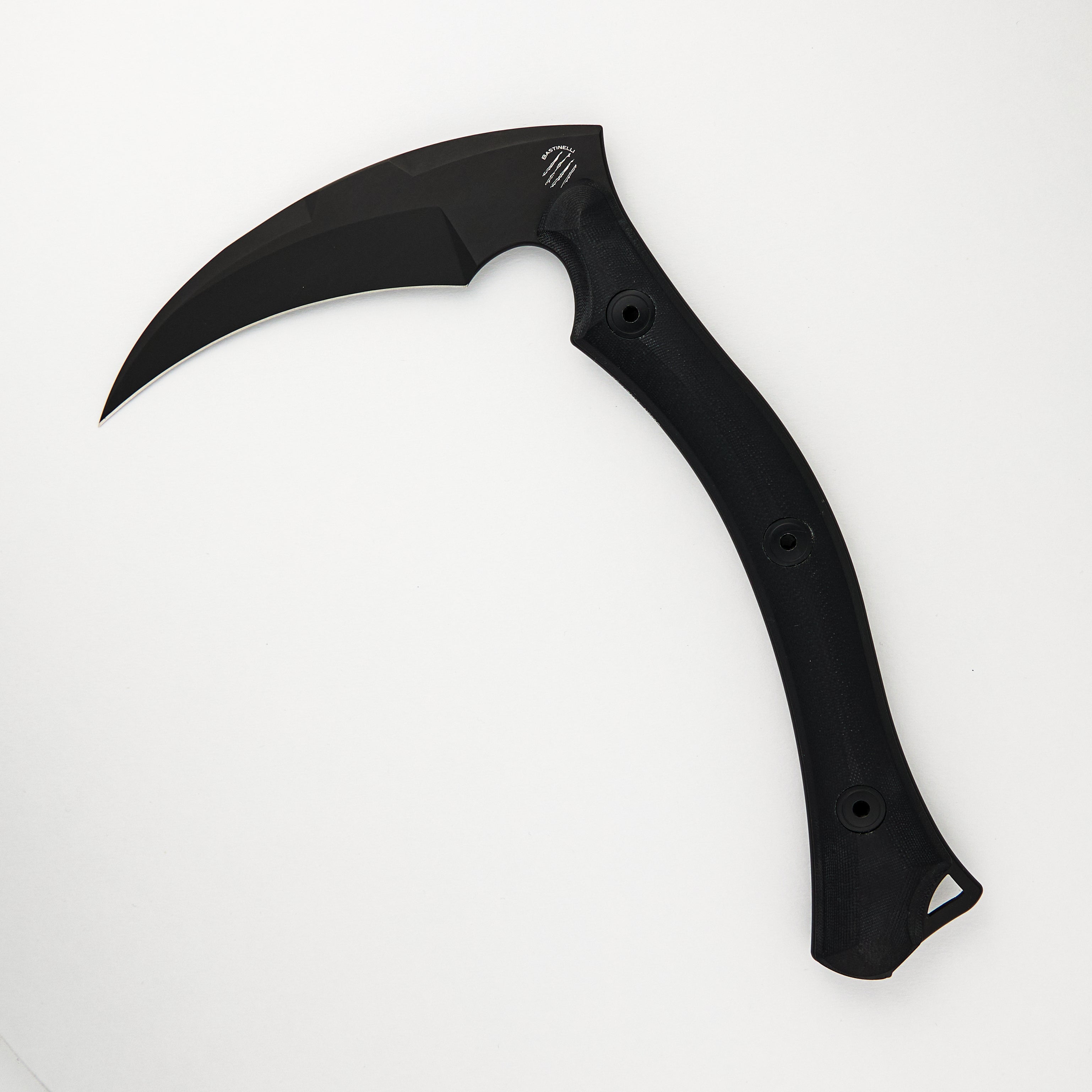 REAPERTAC – BLACK CEROKOATE BLADE – WRAPPED BLACK G10 HANDLE