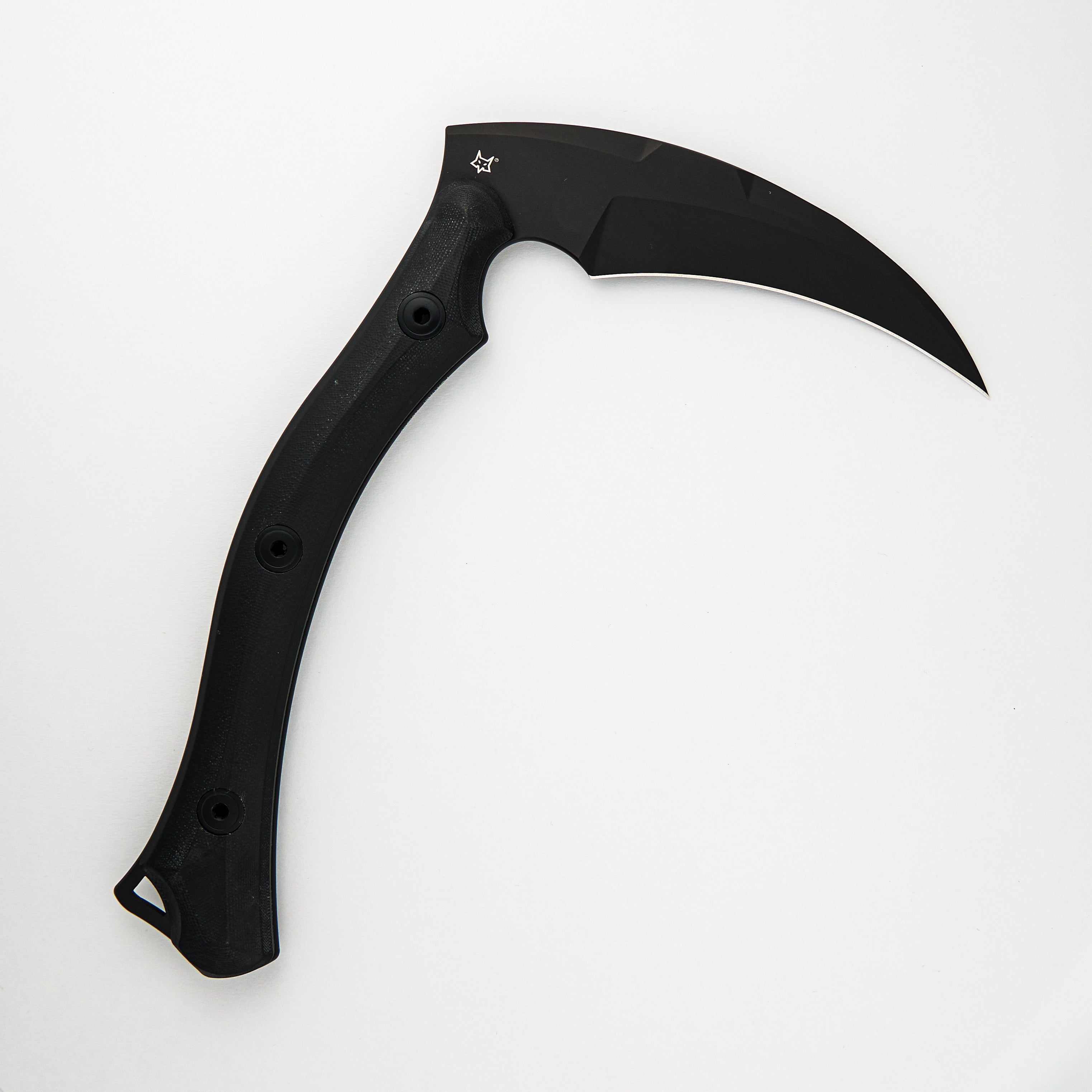 REAPERTAC – BLACK CEROKOATE BLADE – WRAPPED BLACK G10 HANDLE