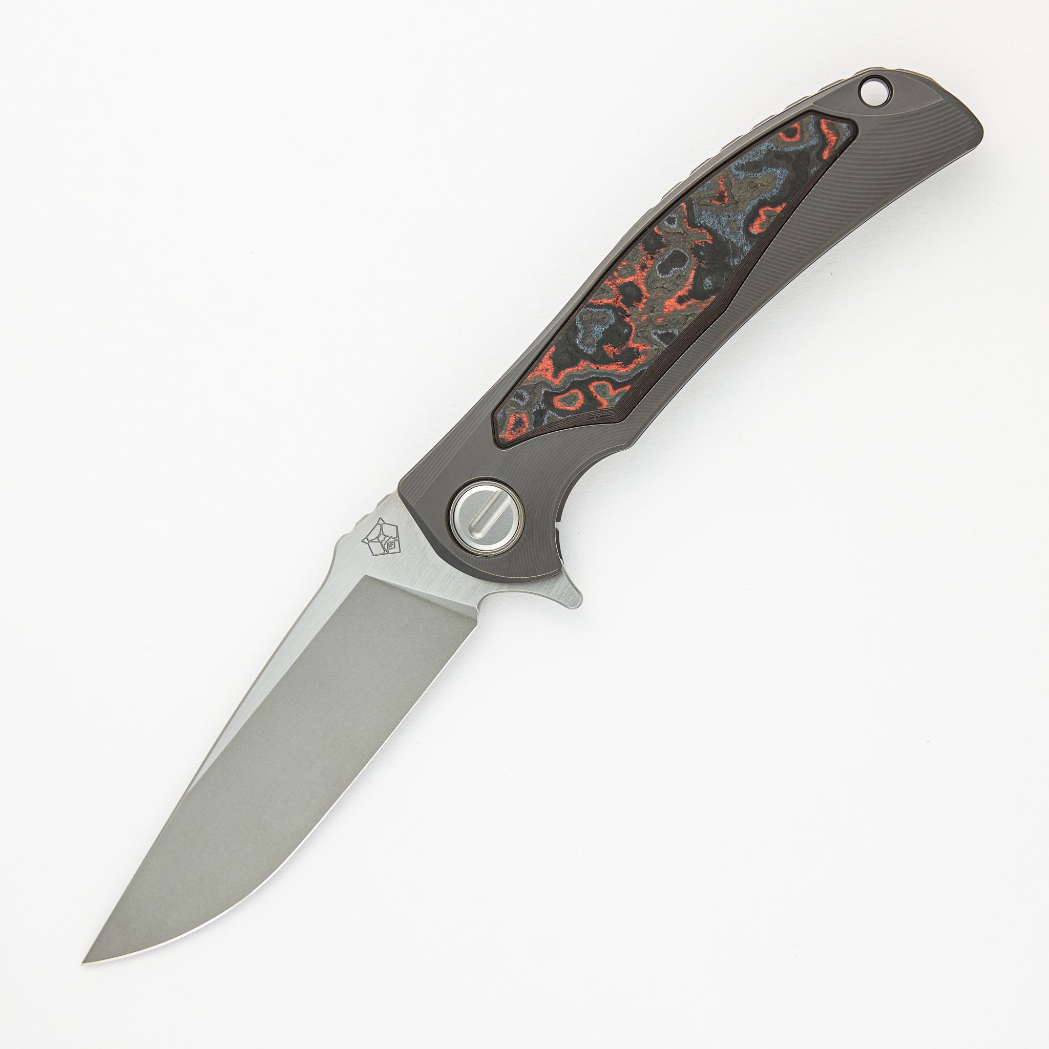 Molten Overkill - MagnaCut Blade - Titanium Handle W/ Lava & Ash CarboTi Inlays - SRRBS"Limited Edition" (RJ Martin Design)