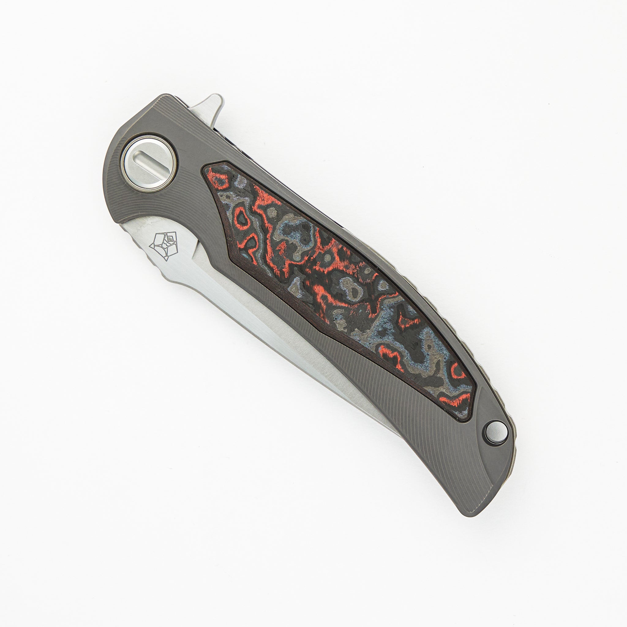 Molten Overkill - MagnaCut Blade - Titanium Handle W/ Lava & Ash CarboTi Inlays - SRRBS"Limited Edition" (RJ Martin Design)