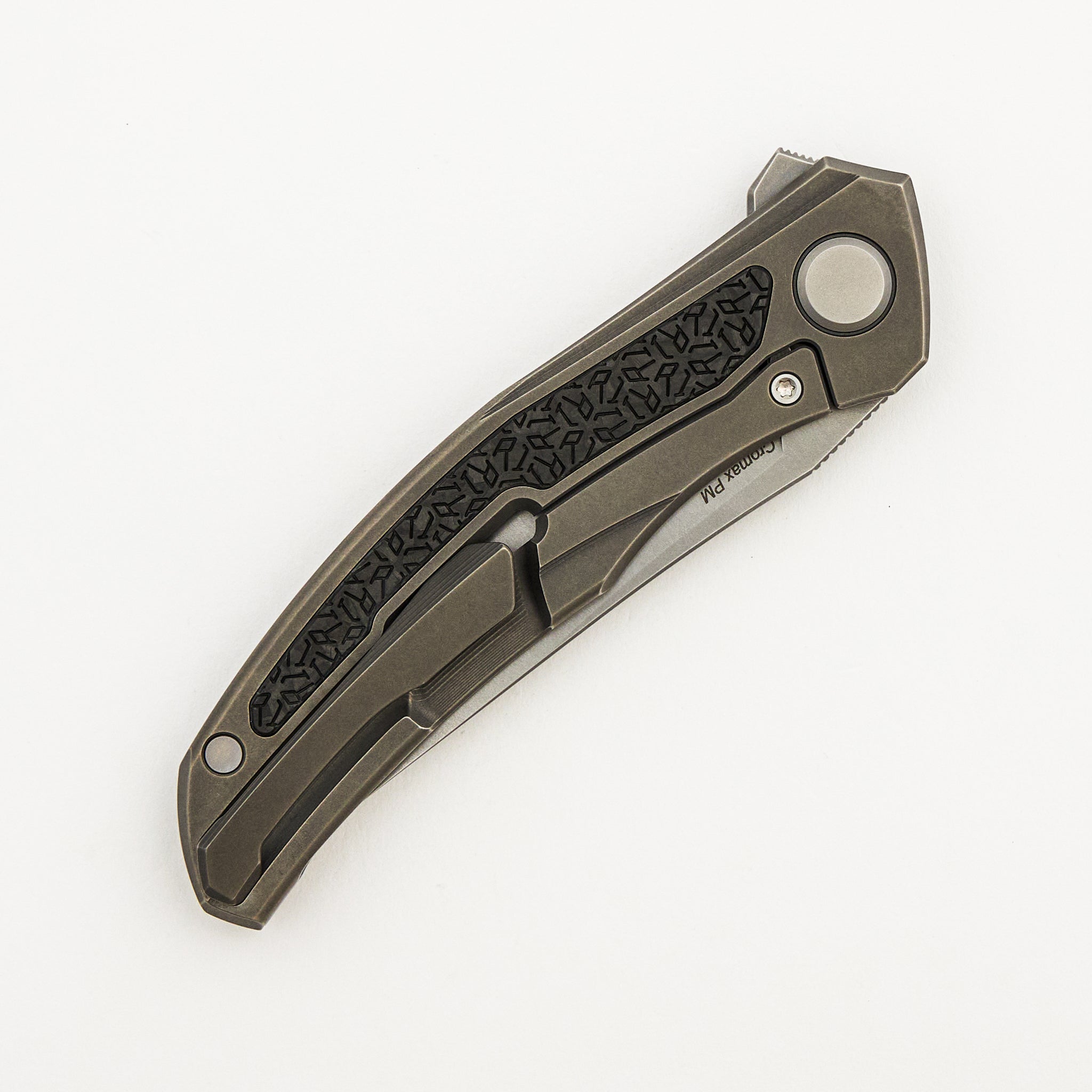"R1 Edition" Ursus Quantum NL - Cromax PM Blade - Titanium Handle - R1 Pattern Carbon Fiber Inlay - MRBS