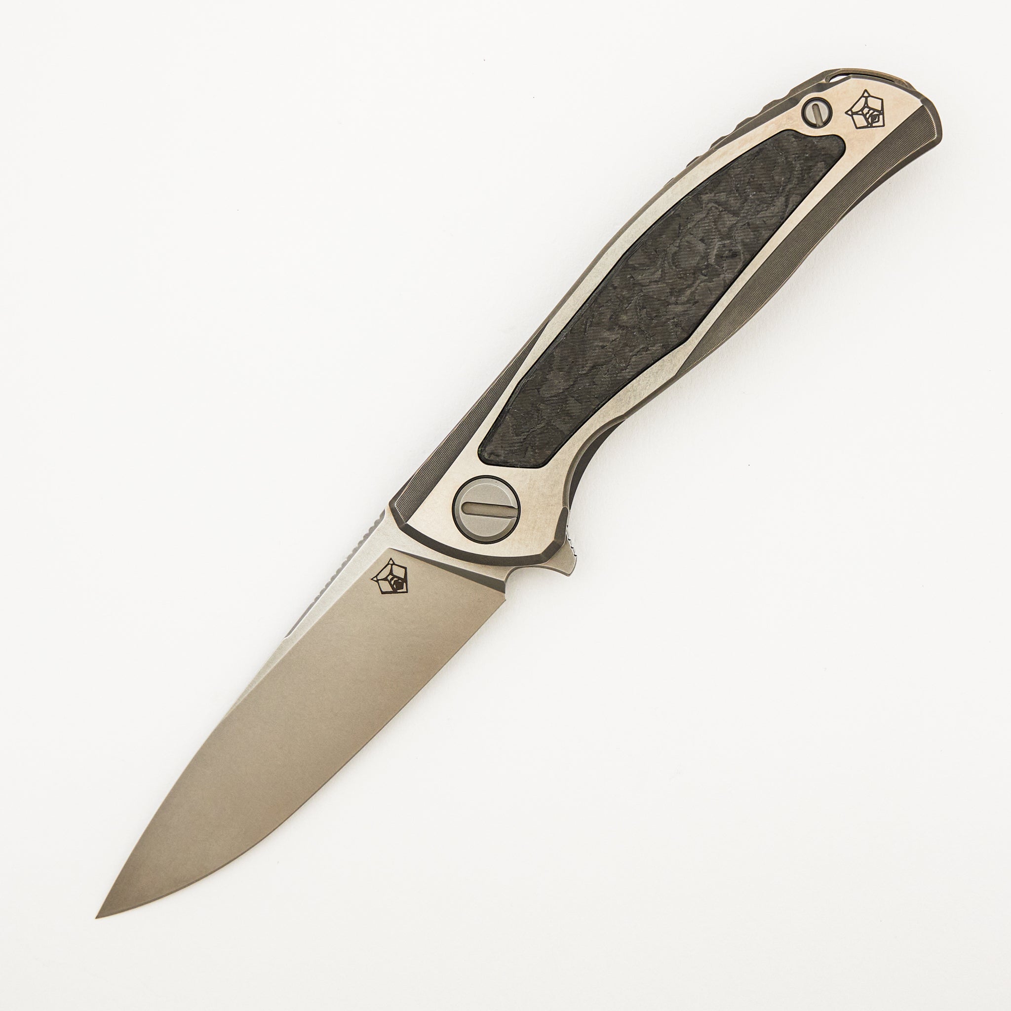F95NL Gen. 5 - M390 Blade - Titanium Handle - Black TechnoCarbo Inlays - MRBS