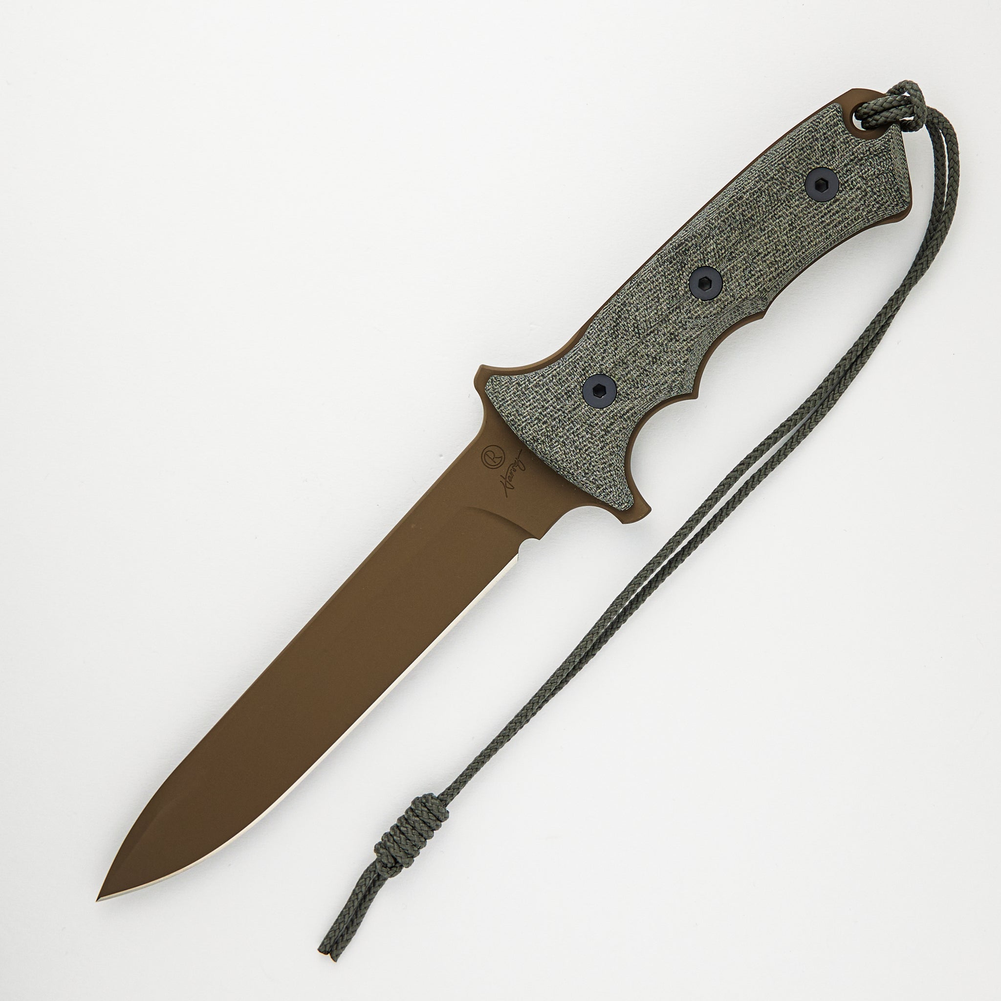 Green Beret 7" - Non-Serrated Flat Dark Earth S35VN Blade