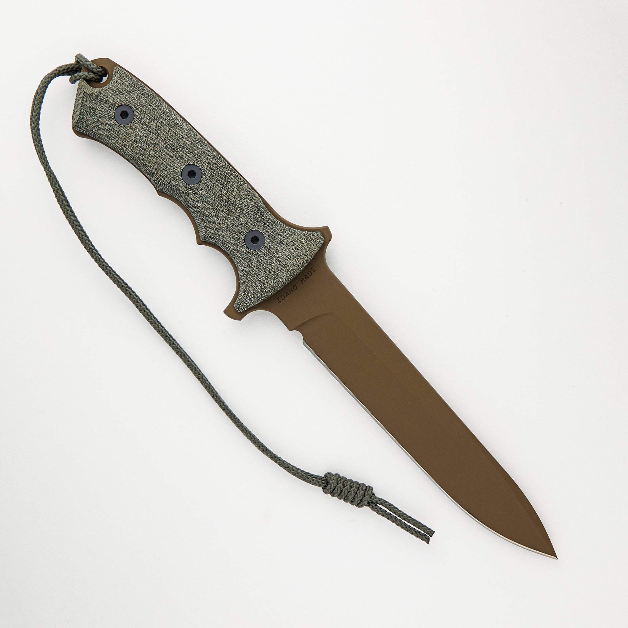 Chris Reeve Green Beret 7" - Non-Serrated Flat Dark Earth S35VN Blade