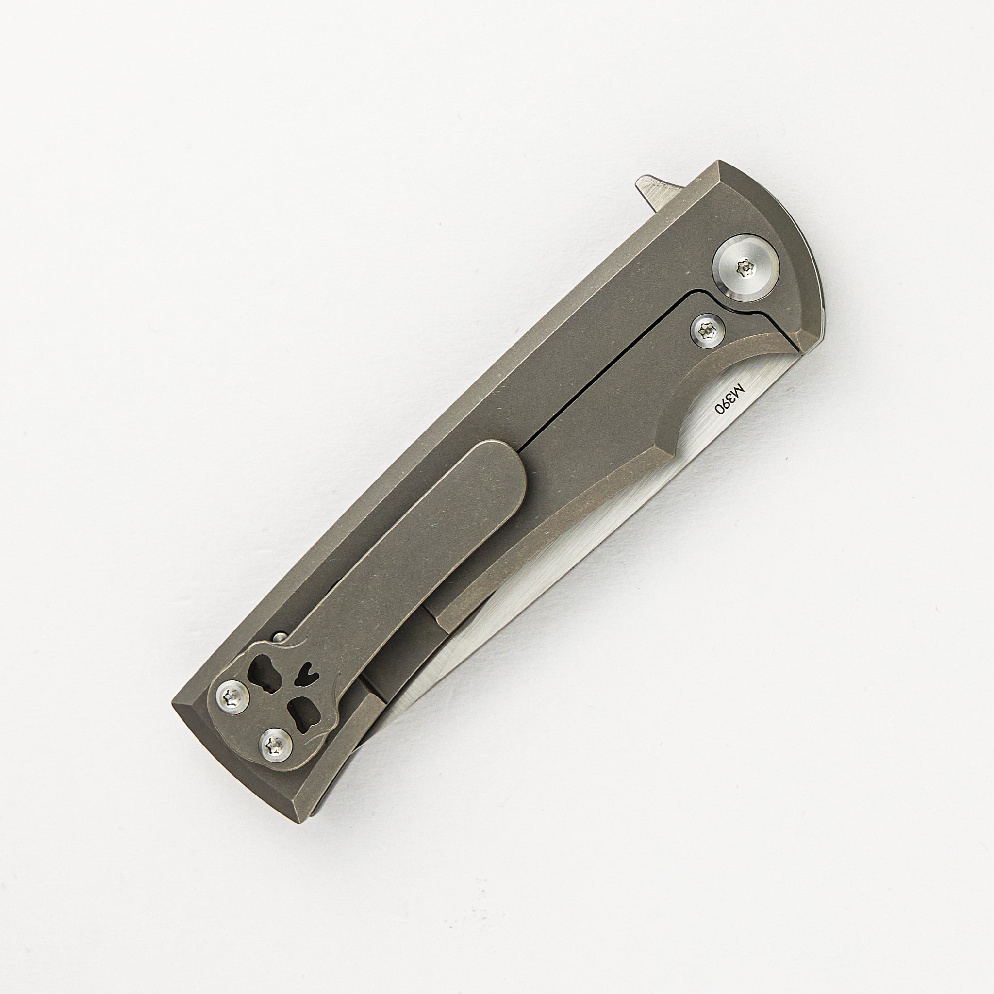 LIBERATION STREET FLIPPER – TITANIUM HANDLE – DROP POINT M390 BLADE