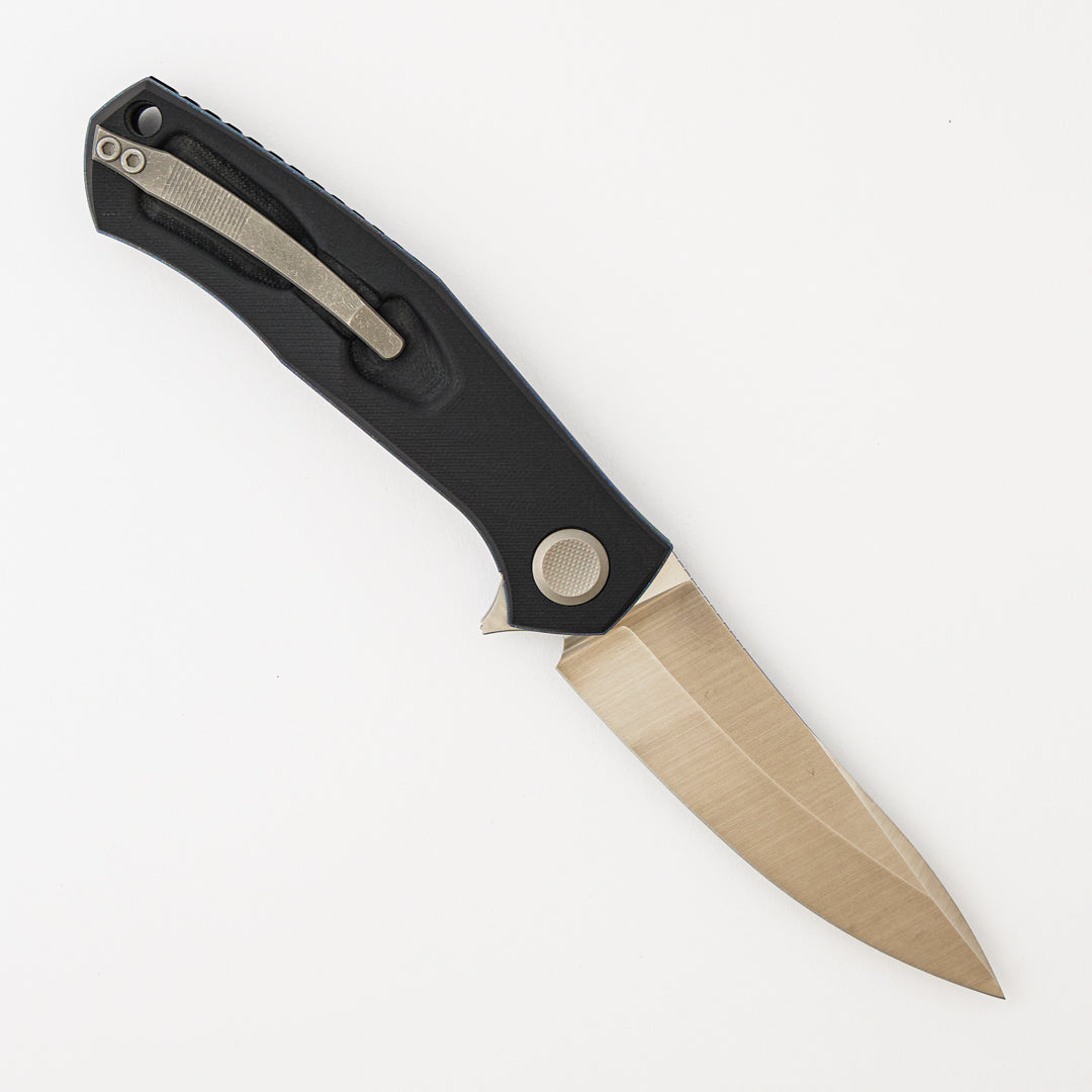 Cannabis - Black G10 Handle - M390 Blade - MRBS (Sinkevich Design)