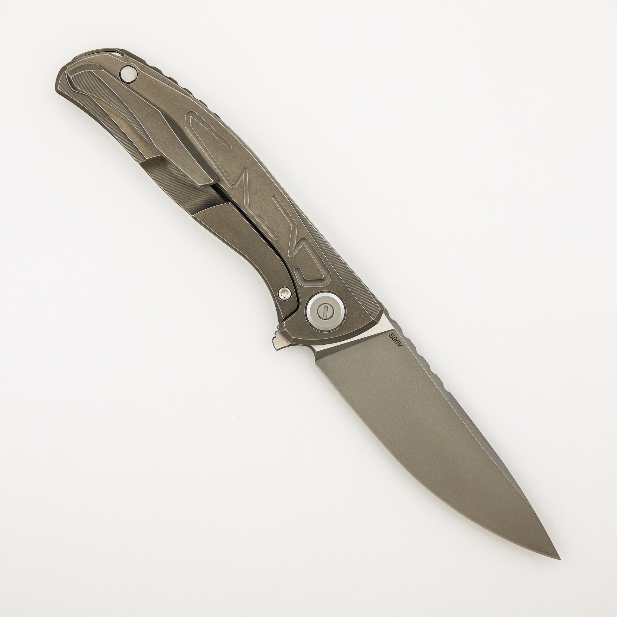 F95 Braces - S90V Blade - Titanium Handle - Washers