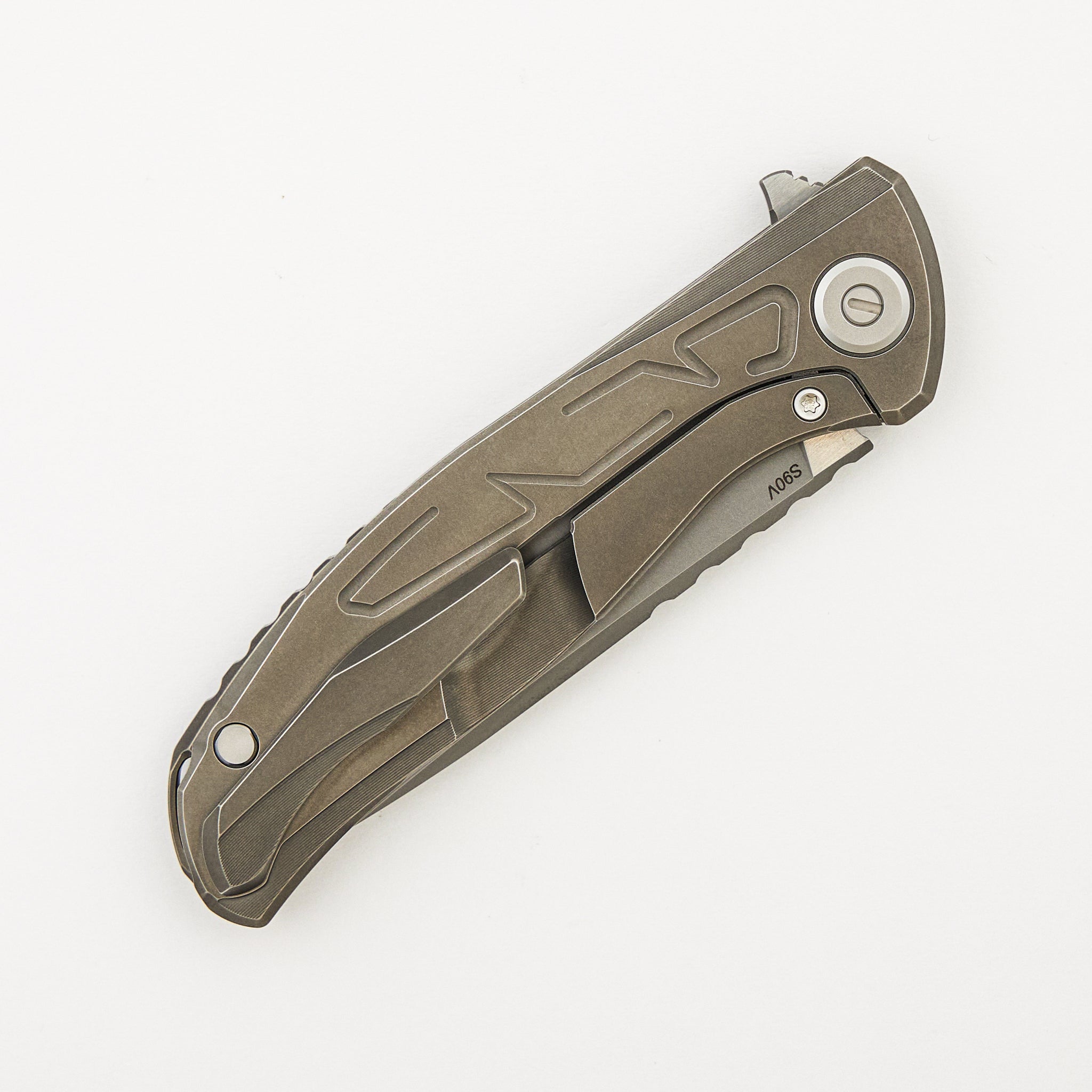 F95 Braces - S90V Blade - Titanium Handle - Washers