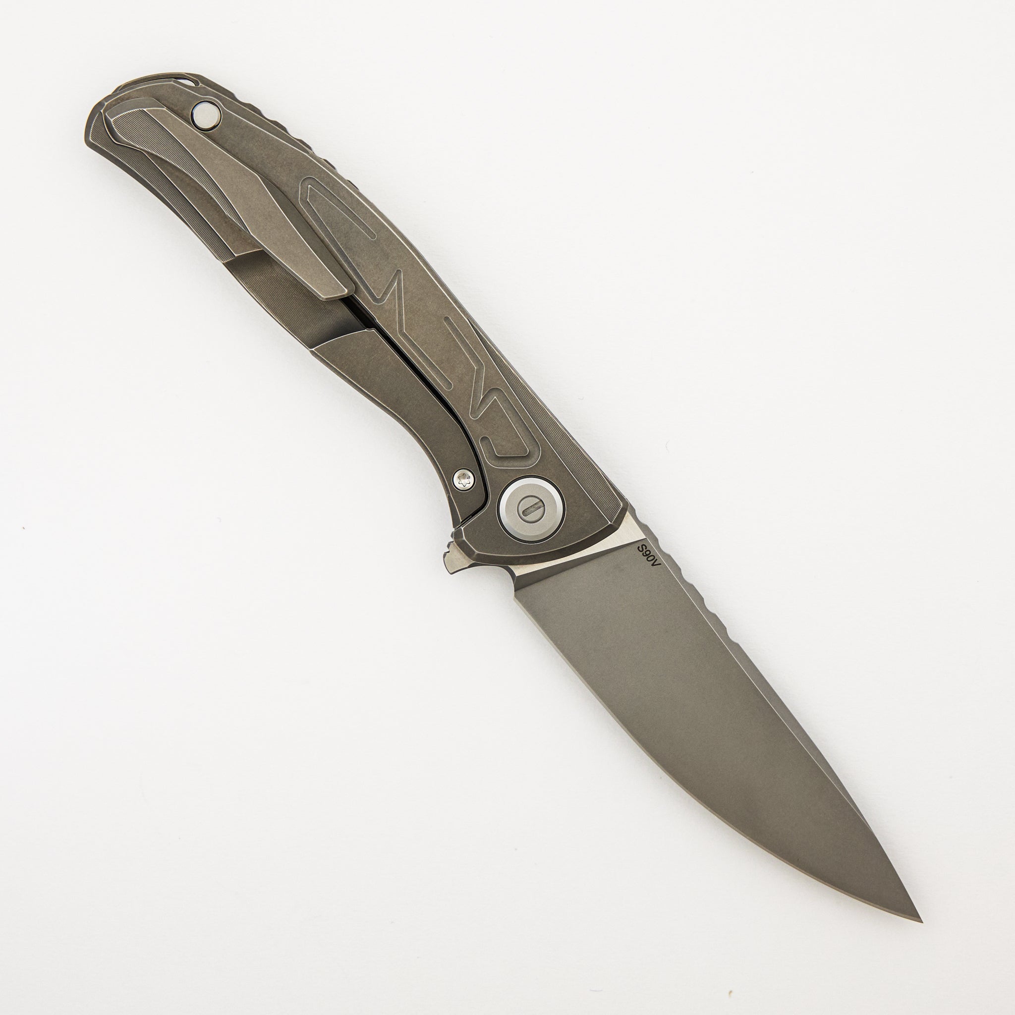 F95 Braces - S90V Blade - Titanium Handle - Washers
