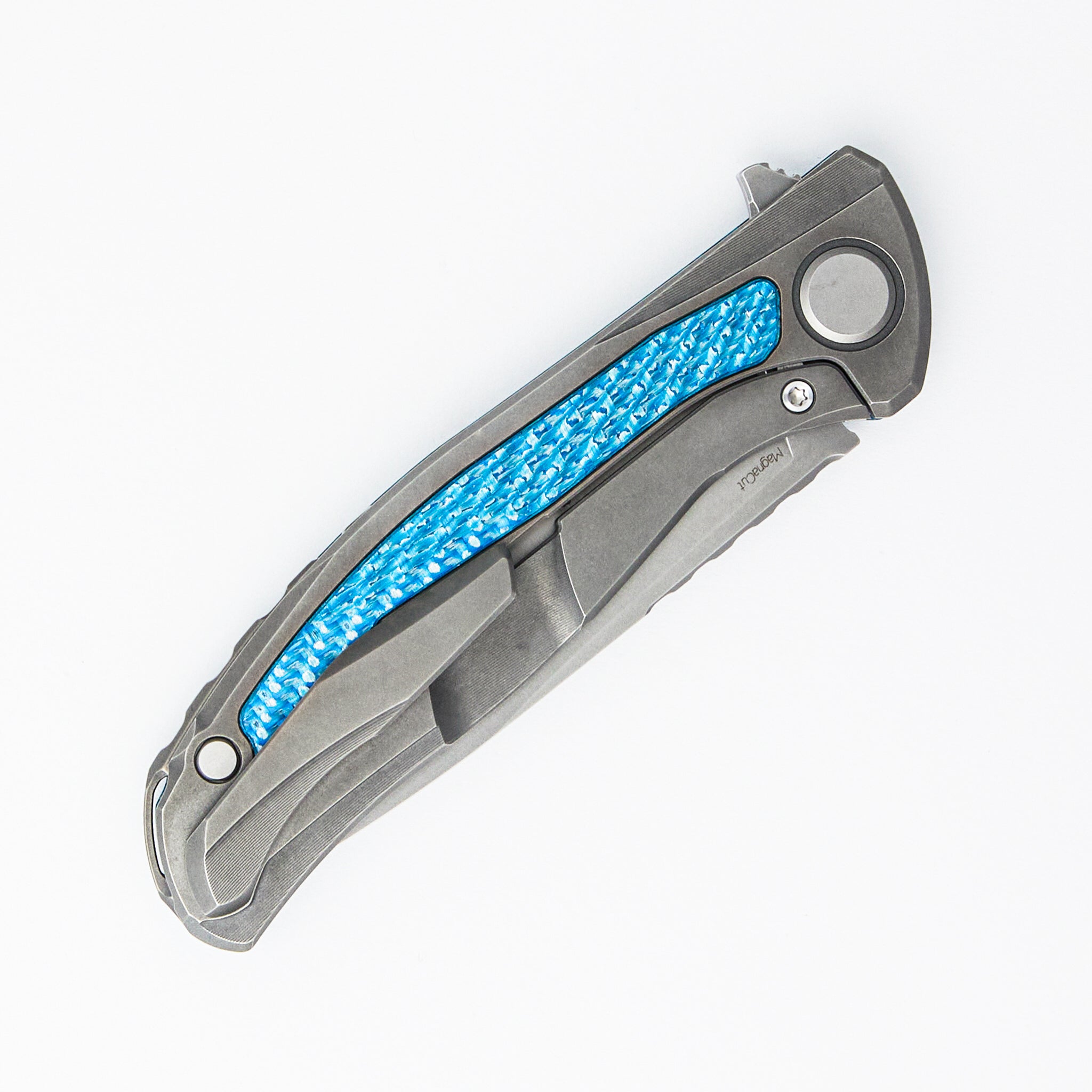 Hati - MagnaCut Blade - Aquamarine Alutex/Titanium Handle - MRBS