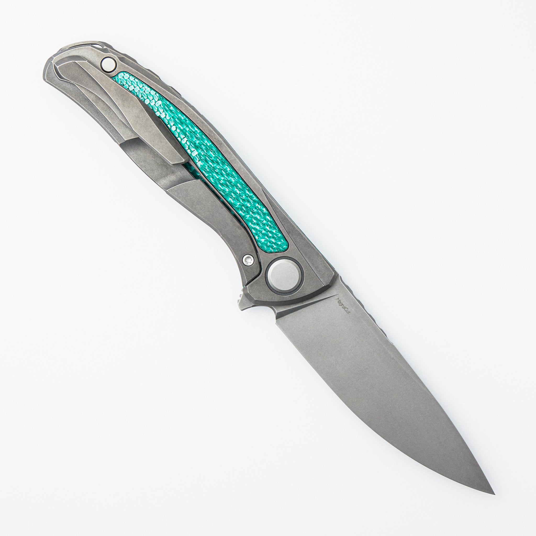 Hati - MagnaCut Blade - Emerald Alutex/Titanium Handle - MRBS