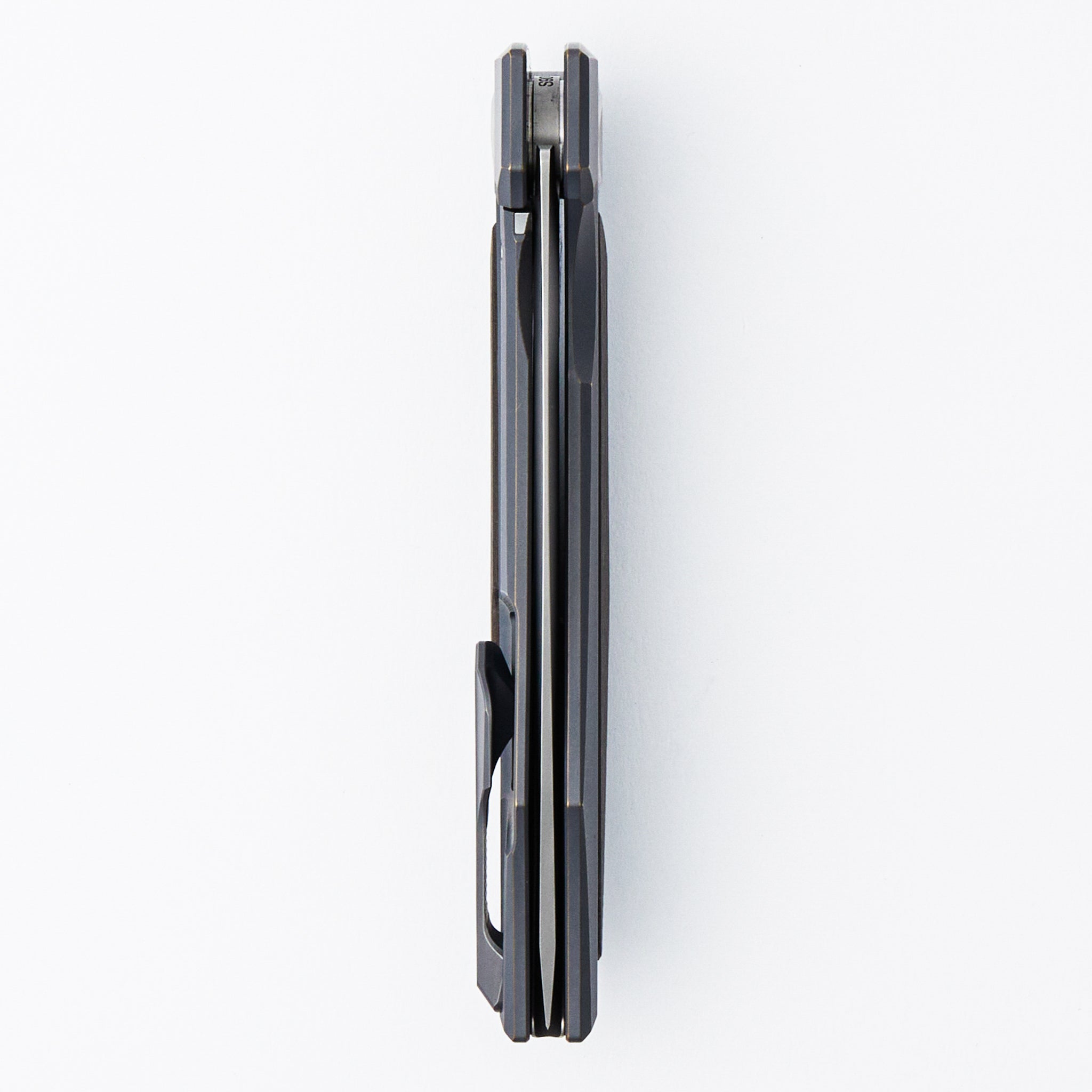 Molten KMP (RKMP) - S90V Blade - Titanium/Lava & Ash CarboTi Handle - SRRBS (Charles Marlowe Design)