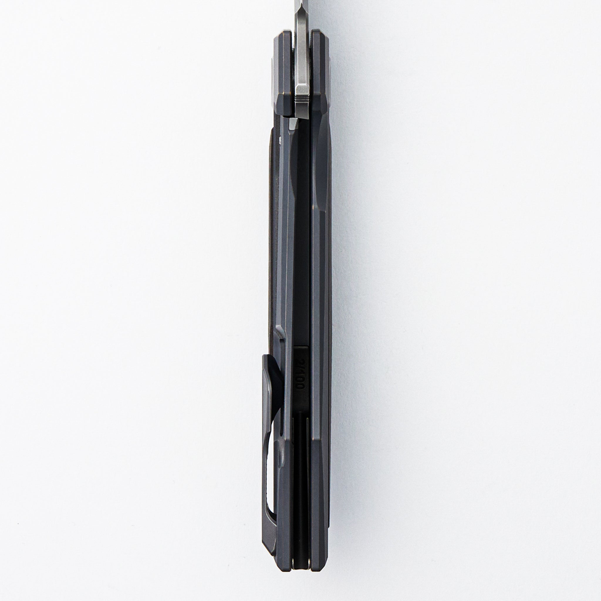 Molten KMP (RKMP) - S90V Blade - Titanium/Lava & Ash CarboTi Handle - SRRBS (Charles Marlowe Design)