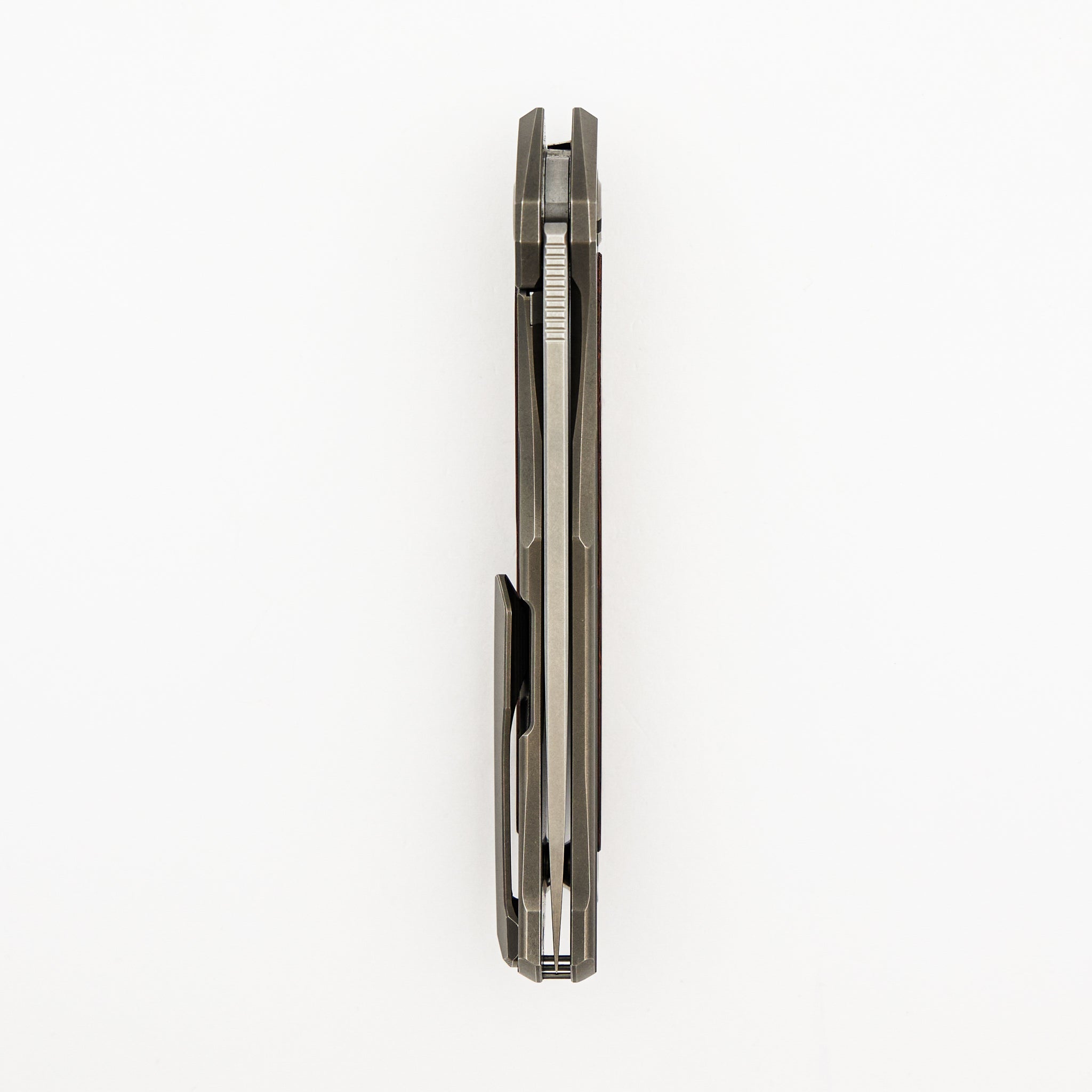 Ursus Quantum - Cromax PM Blade - Titanium Handle - Wood Inlay - SRBS