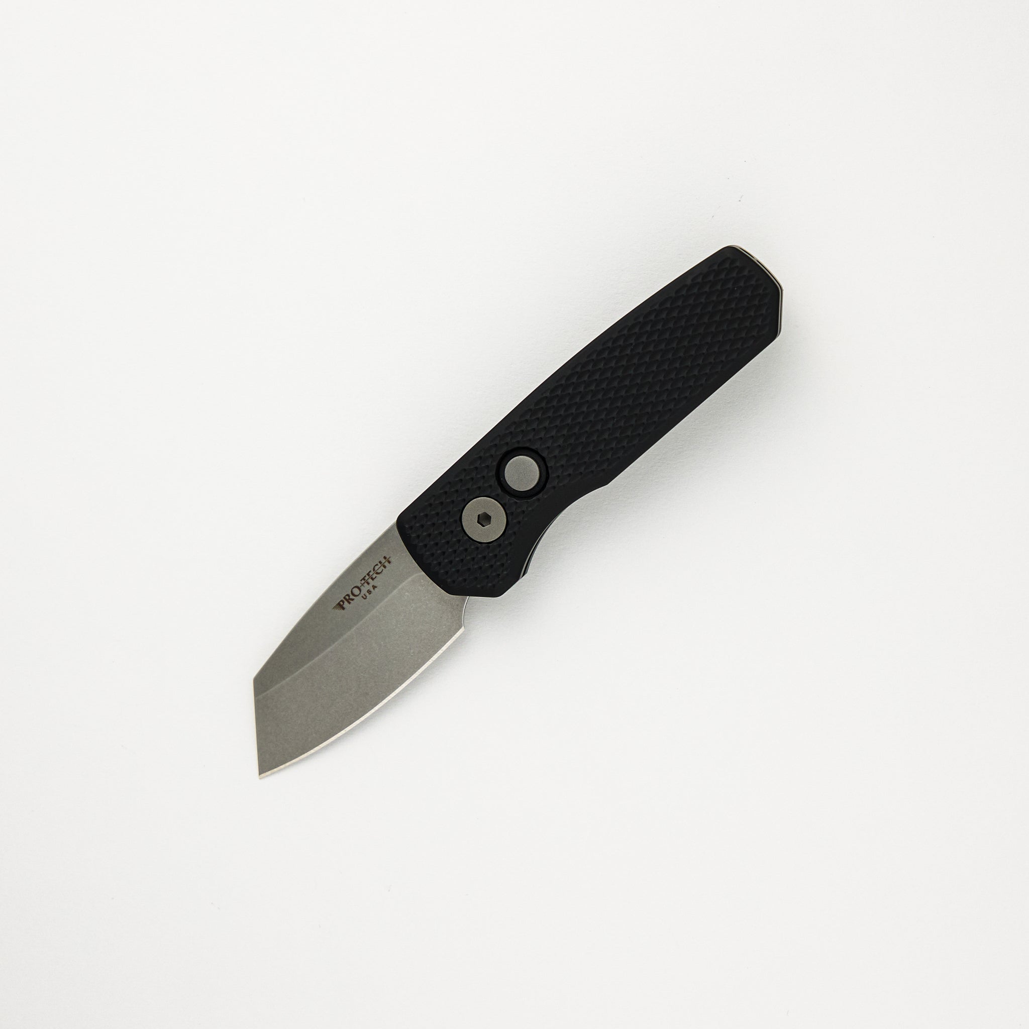 Pro-Tech Knives Runt 5 R5405 - Black Textured Handle - MagnaCut Reverse Tanto Blade