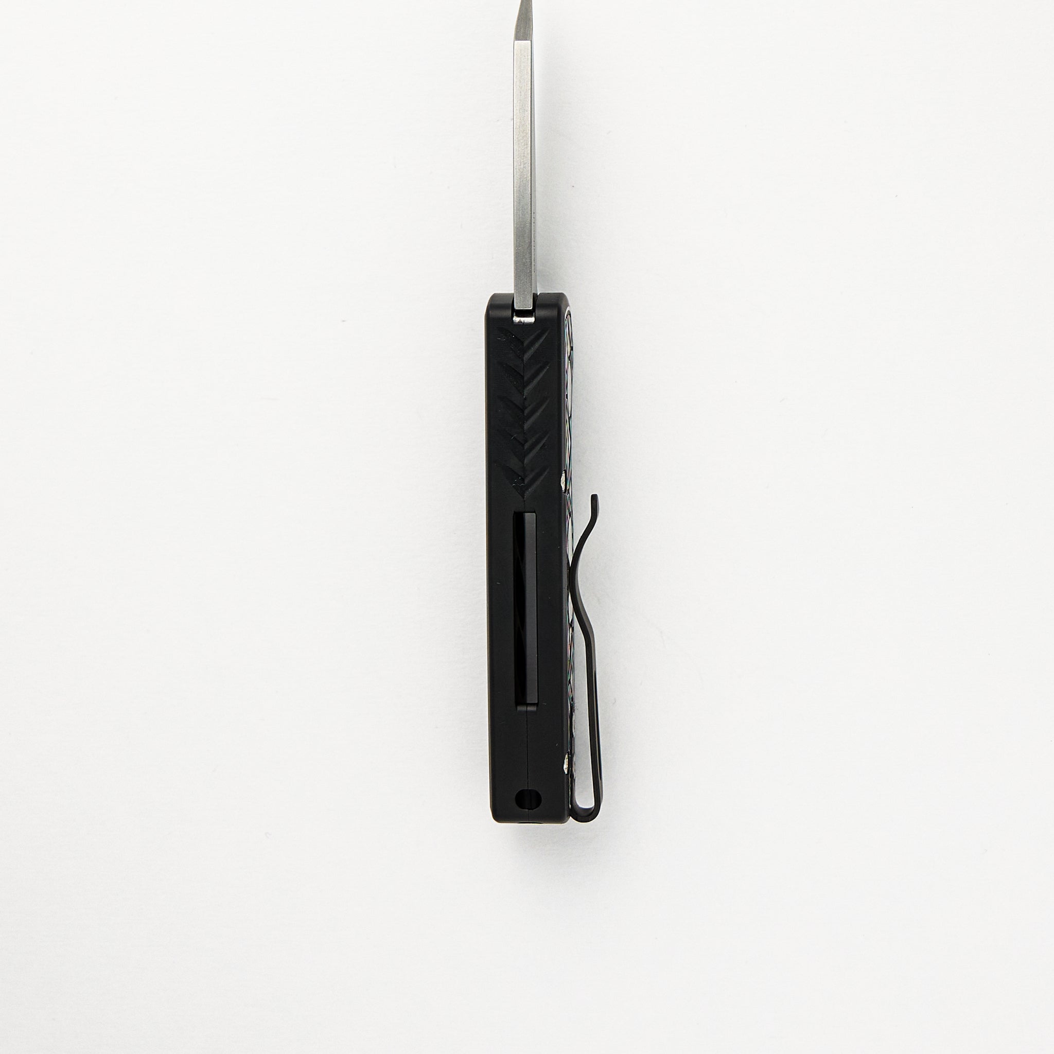 Pro-Tech Knives Runt 5 - Custom 004 "Since 1999" 2-Tone Nexus Handle, Black Lip Pearl Button, Stonewash Reverse Tanto MagnaCut Blade