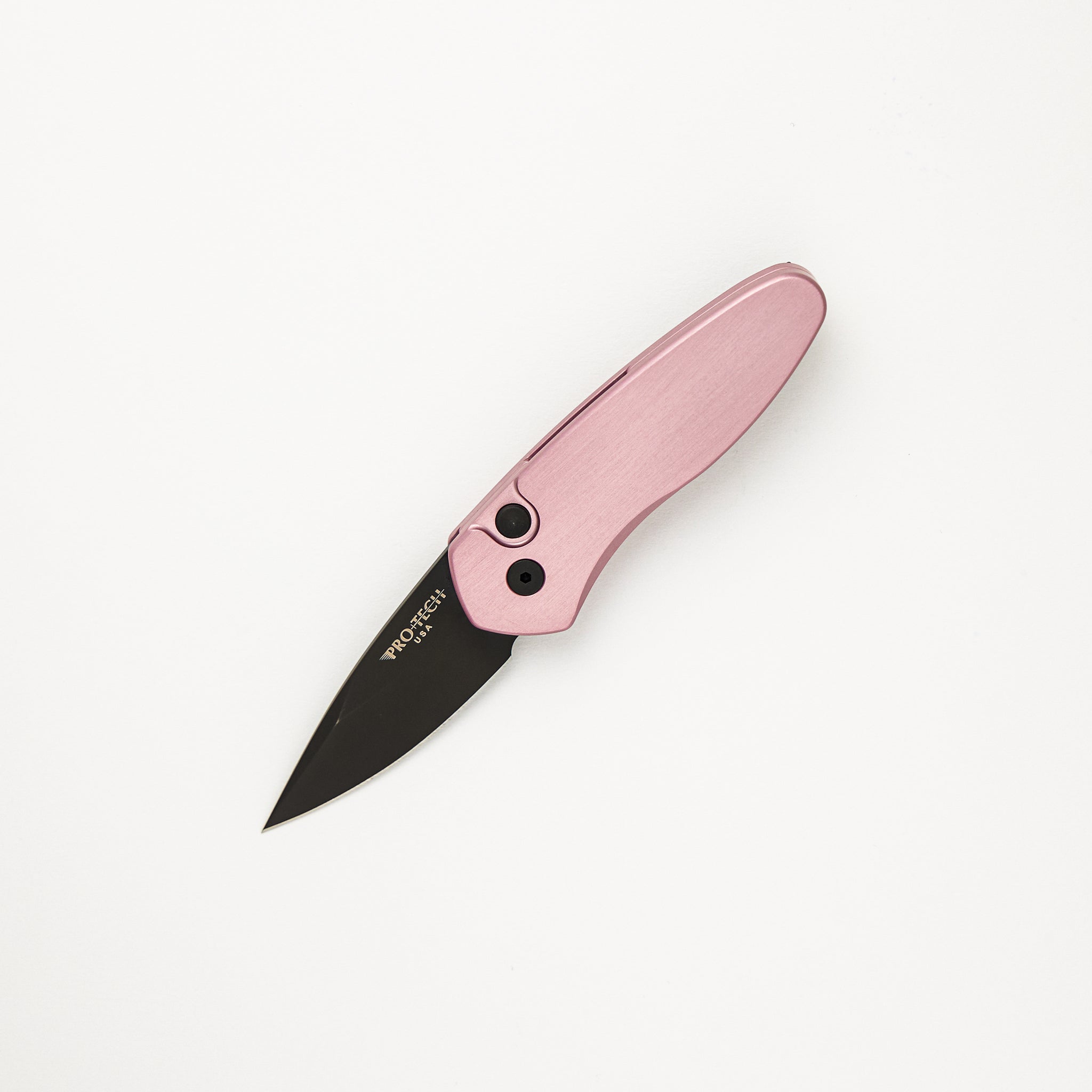 Pro-Tech Knives Sprint - 2907-PINK - Pink Handle - Black DLC S35VN Blade