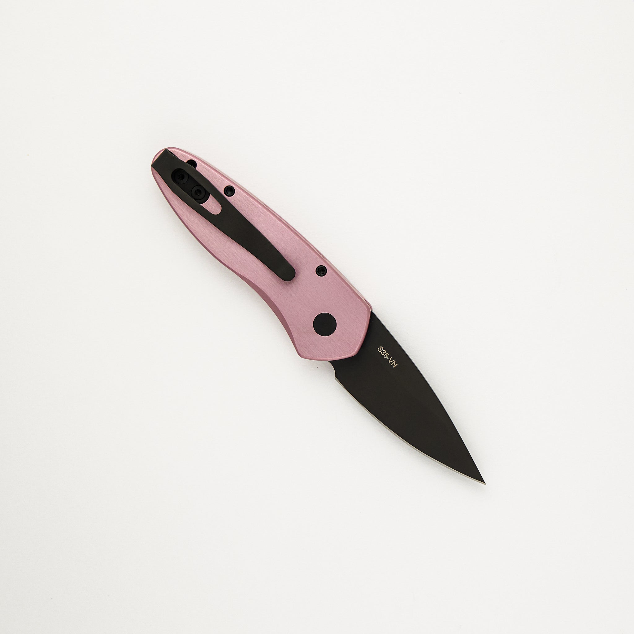 Pro-Tech Knives Sprint - 2907-PINK - Pink Handle - Black DLC S35VN Blade