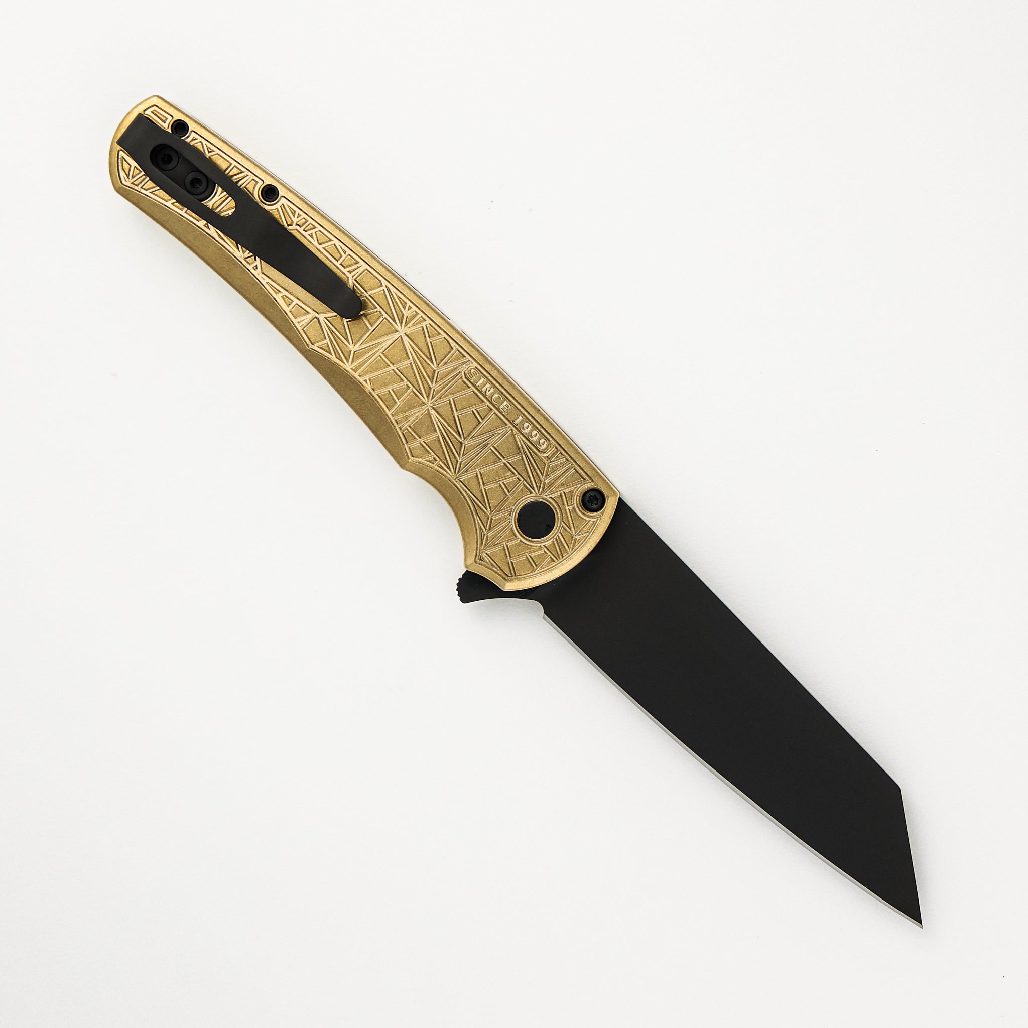 Pro-Tech Knives Malibu Flipper - AlBronze "Nexus" Handle - MagnaCut Blade - 5413-NEXUS