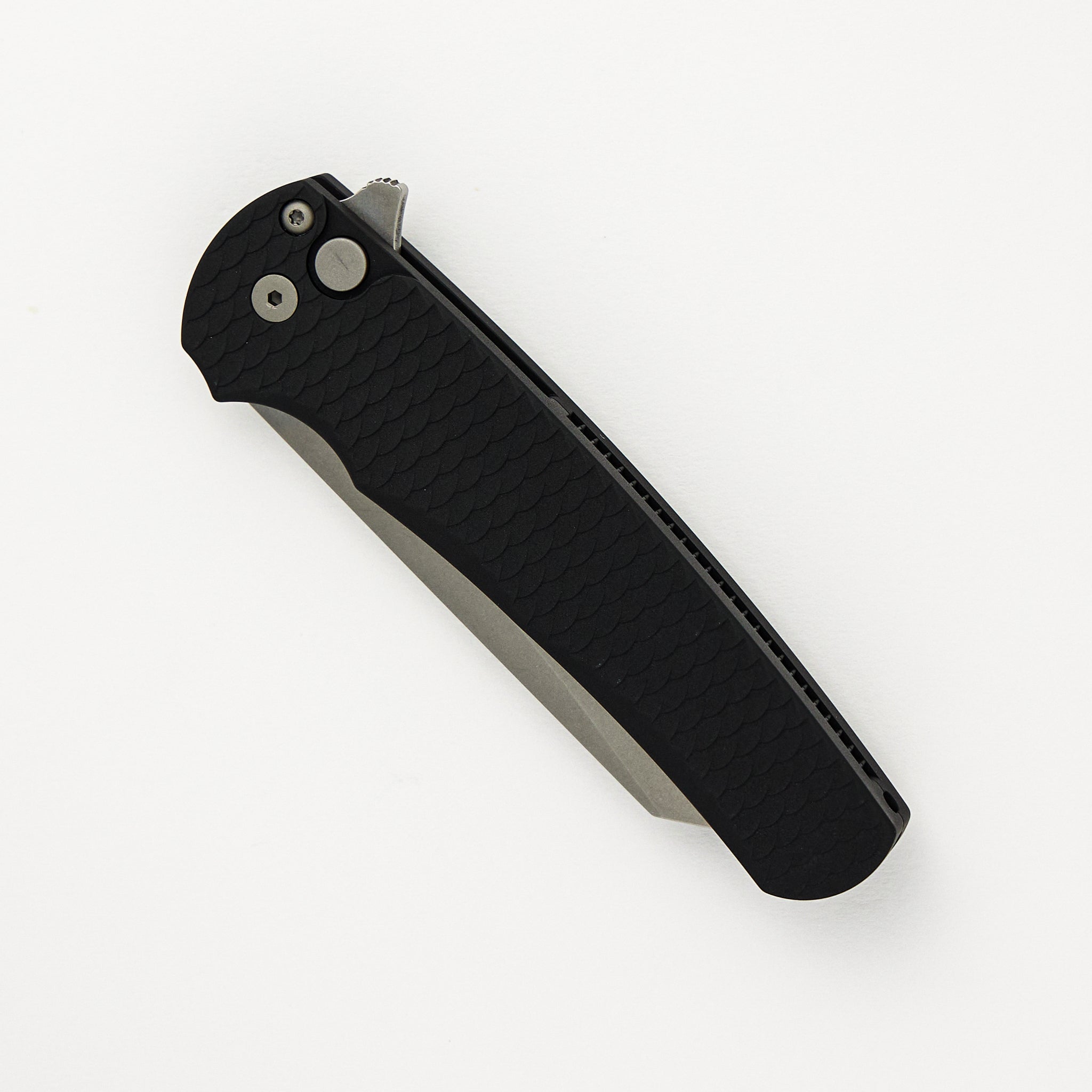 Pro-Tech Knives Malibu Flipper - Black Dragon Scale Textured Handle - MagnaCut Blade - 5435