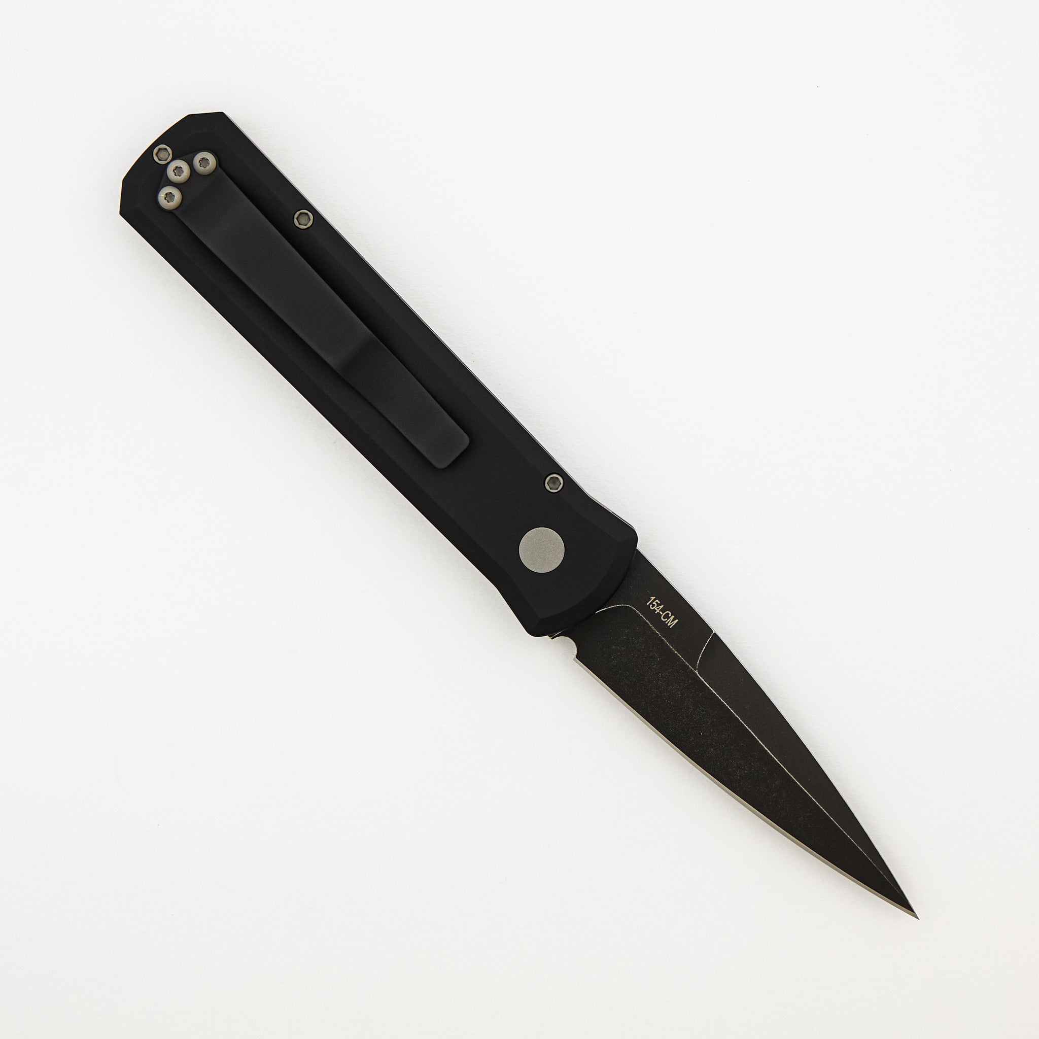 Godson – 721-DLCW - Solid Black Handle - DLC Washed 154CM Blade