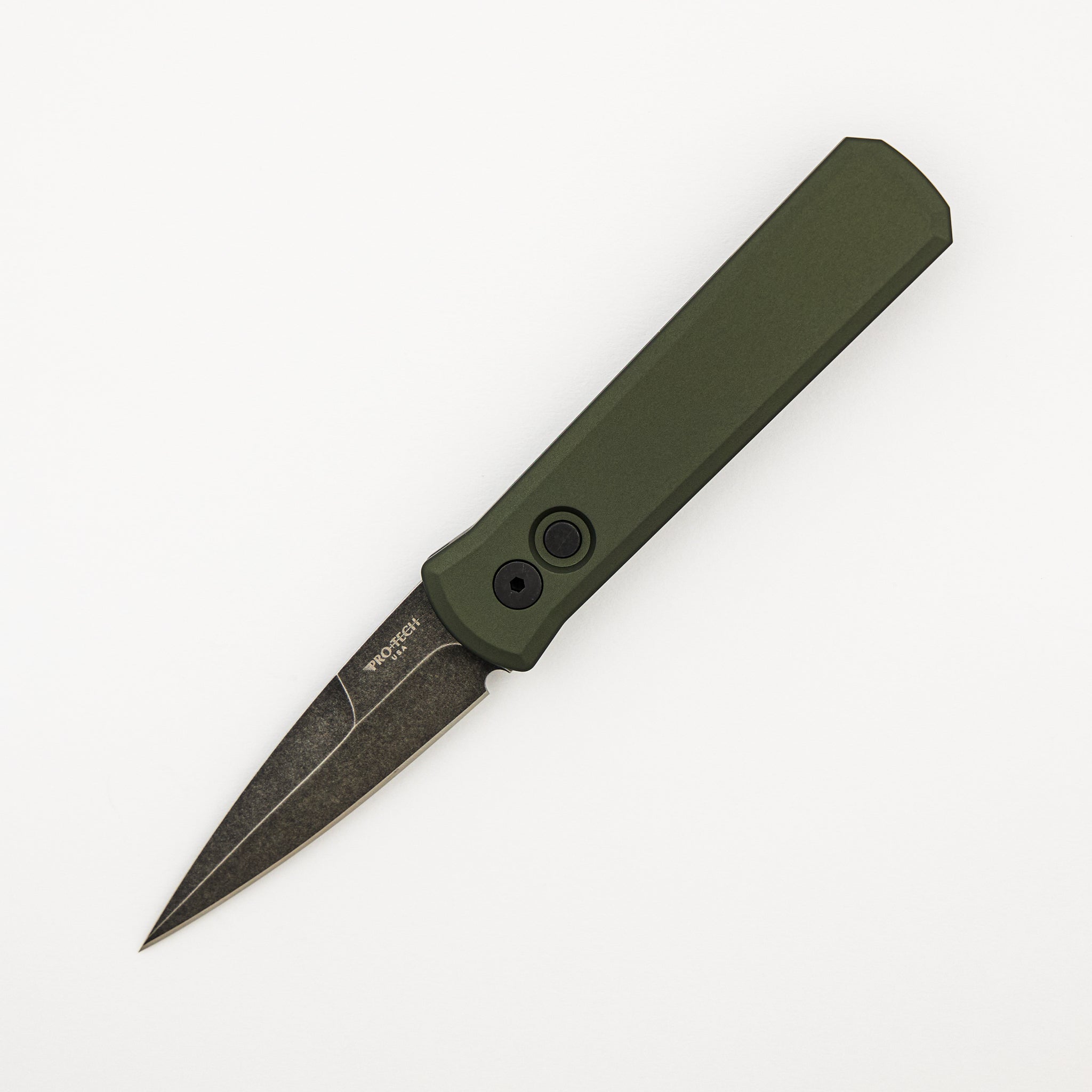 Godson – 721-Green DLCW - Solid Green Handle - DLC Washed 154CM Blade